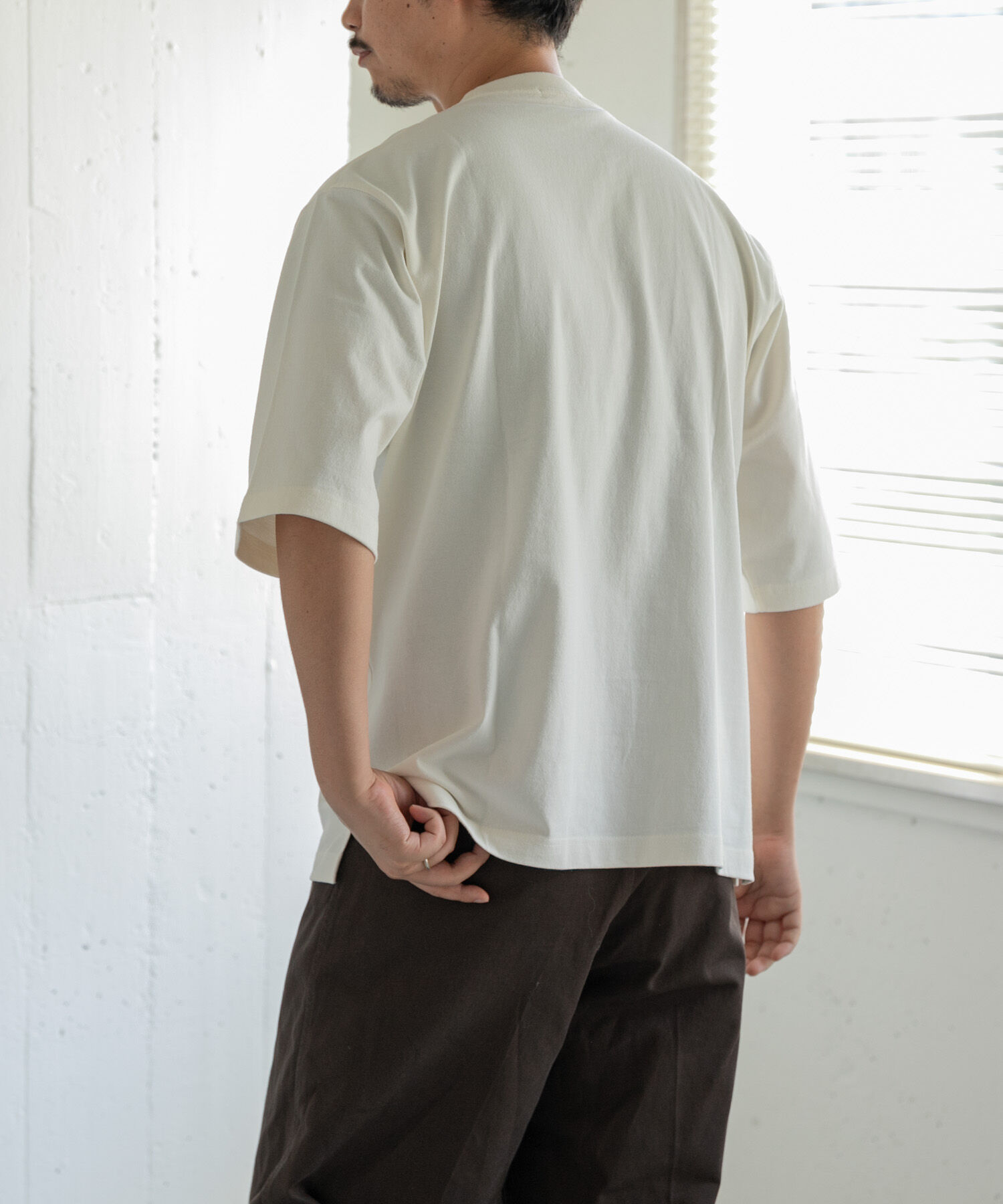 URBAN RESEARCH DOORS「FORK&SPOON　フロッキープリントTシャツ」|Tシャツ・カットソー|
