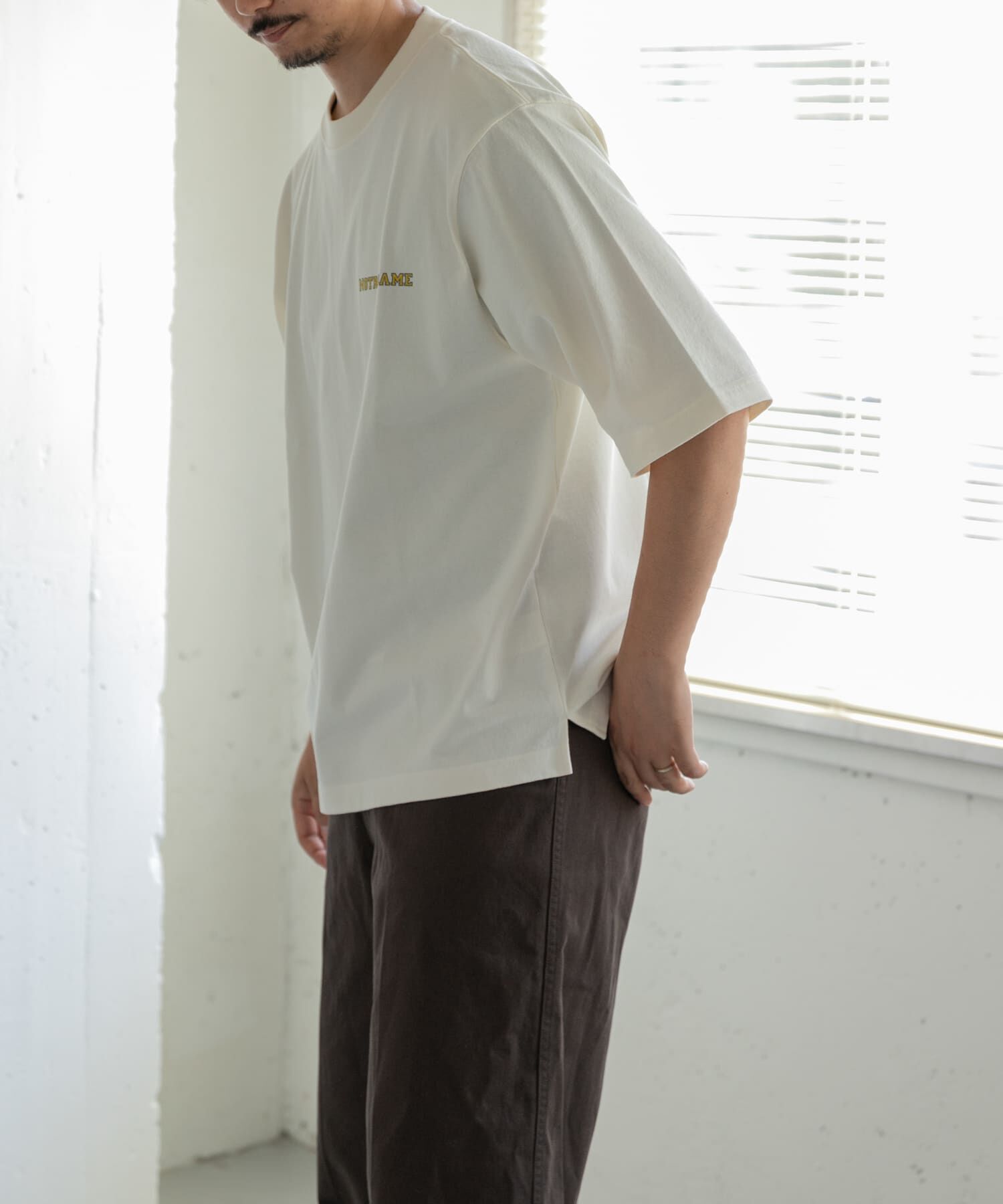 URBAN RESEARCH DOORS「FORK&SPOON　フロッキープリントTシャツ」|Tシャツ・カットソー|