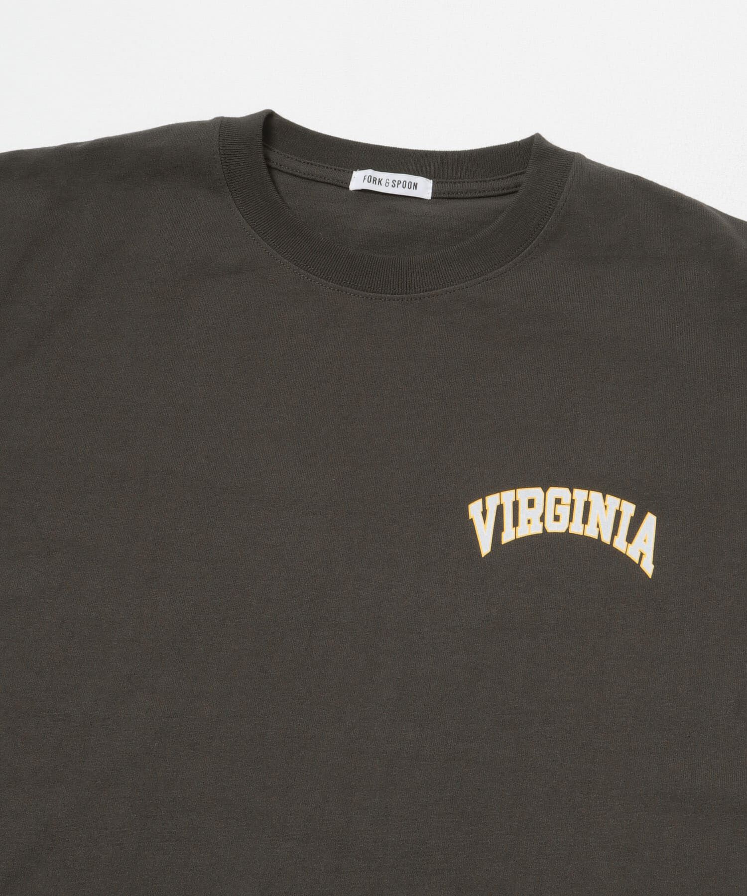 URBAN RESEARCH DOORS「FORK&SPOON　フロッキープリントTシャツ」|Tシャツ・カットソー|