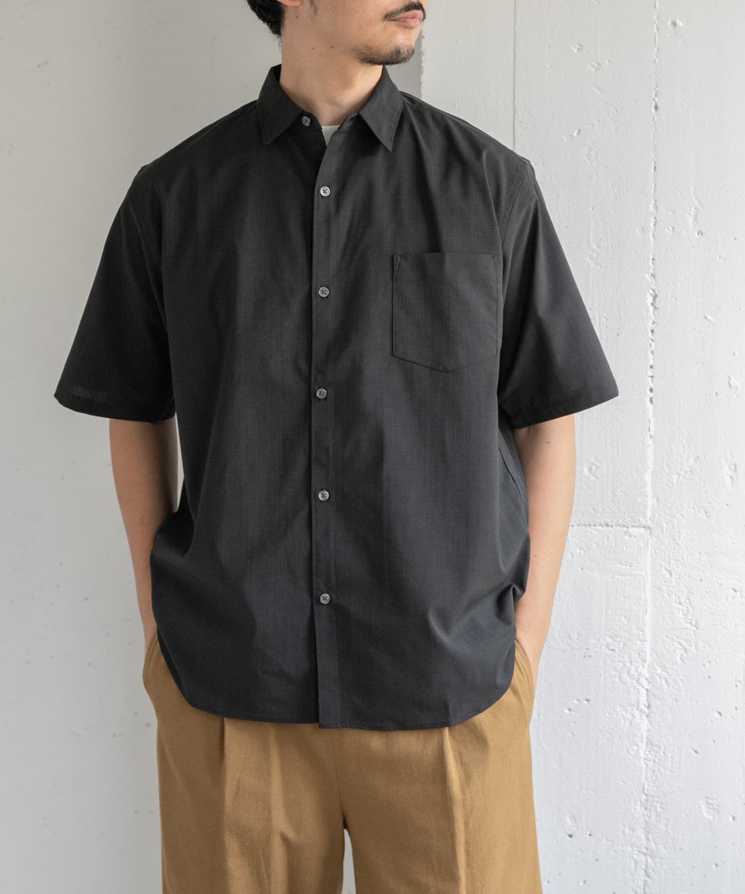 URBAN RESEARCH DOORS「FORK&SPOON　TEC LINENシャツ」|シャツ・ブラウス|