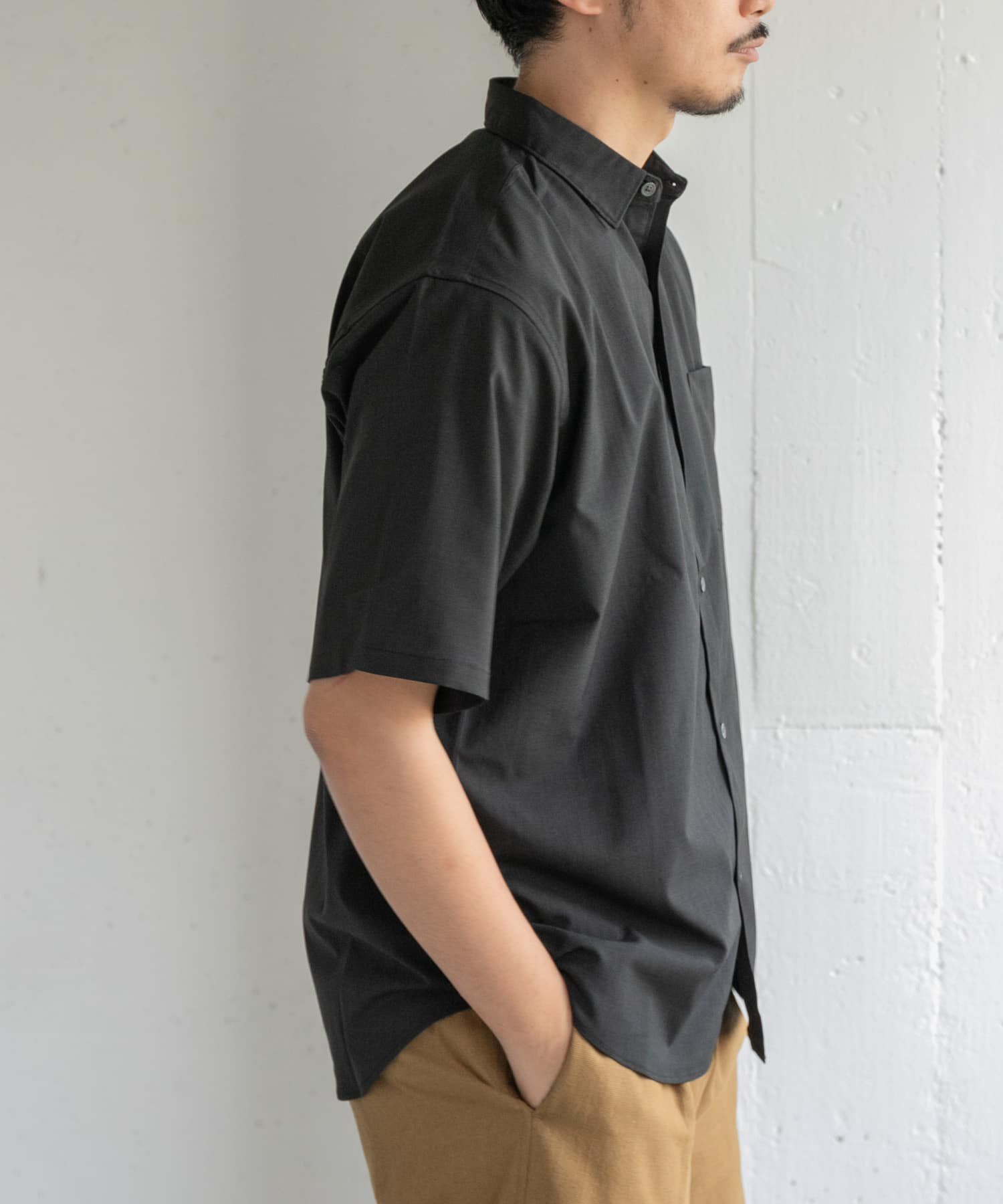 URBAN RESEARCH DOORS「FORK&SPOON　TEC LINENシャツ」|シャツ・ブラウス|