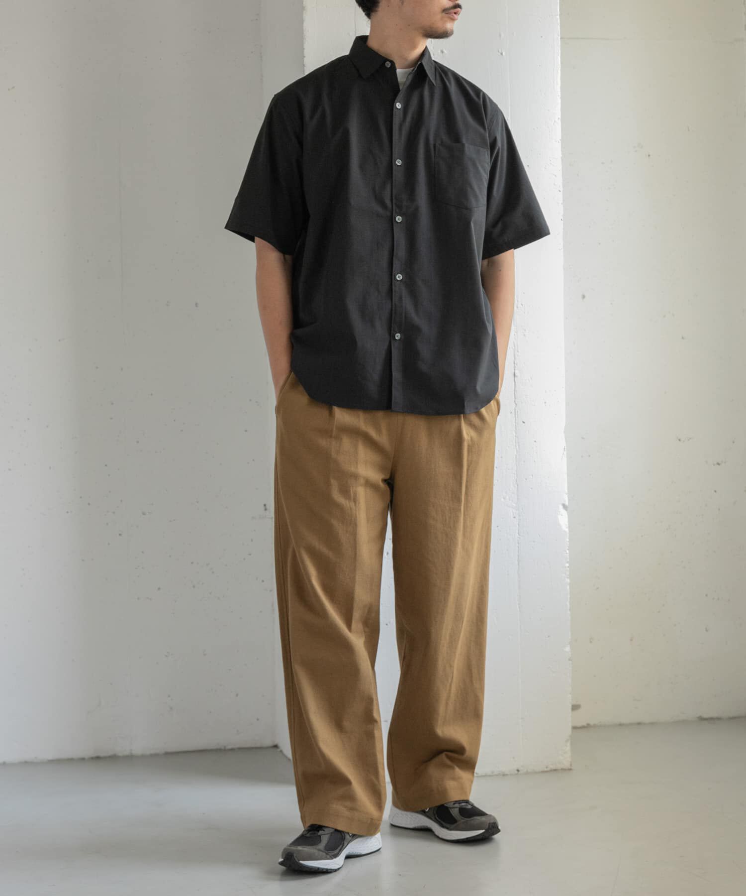 URBAN RESEARCH DOORS「FORK&SPOON　TEC LINENシャツ」|シャツ・ブラウス|