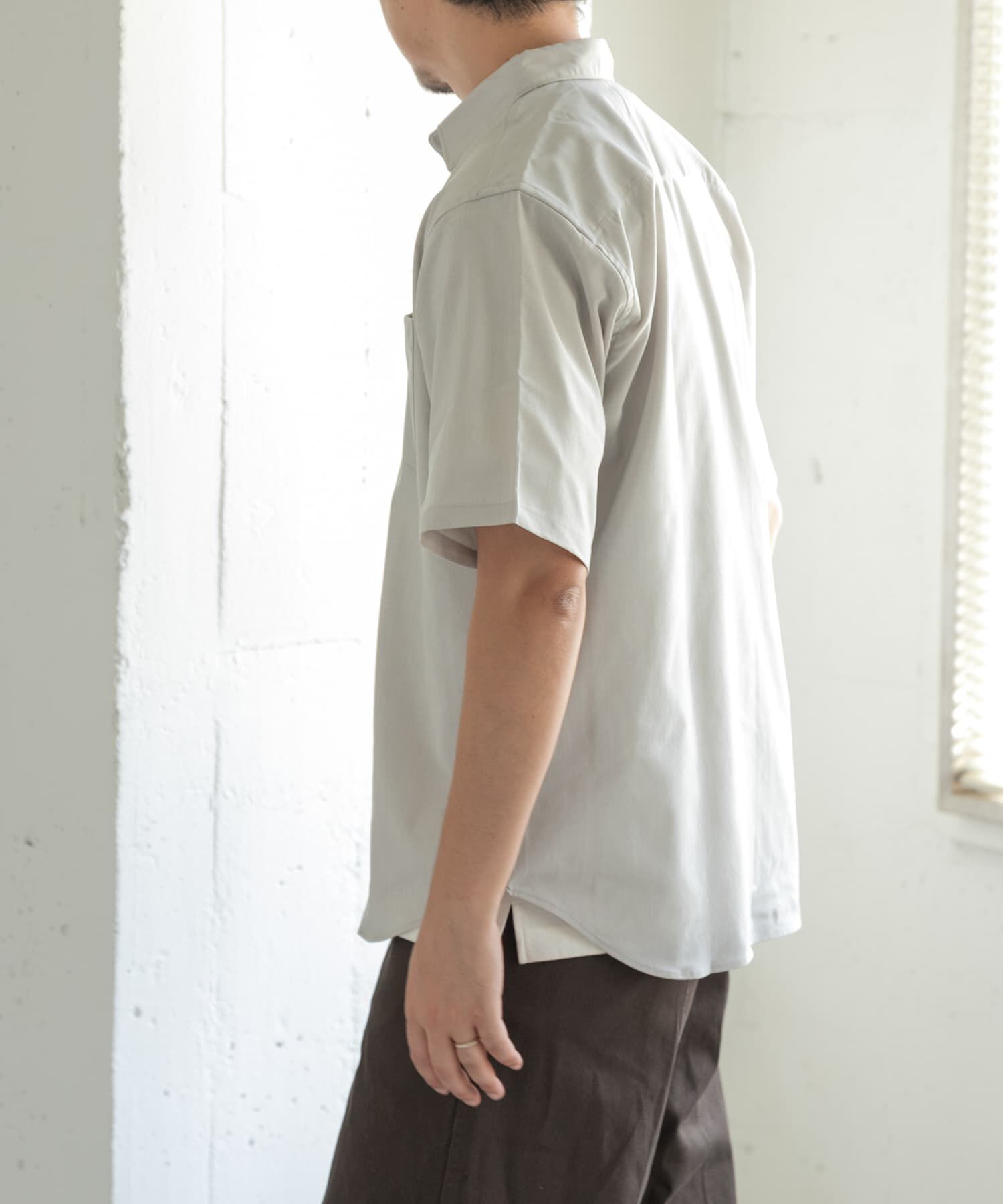 URBAN RESEARCH DOORS「FORK&SPOON　TEC LINENシャツ」|シャツ・ブラウス|