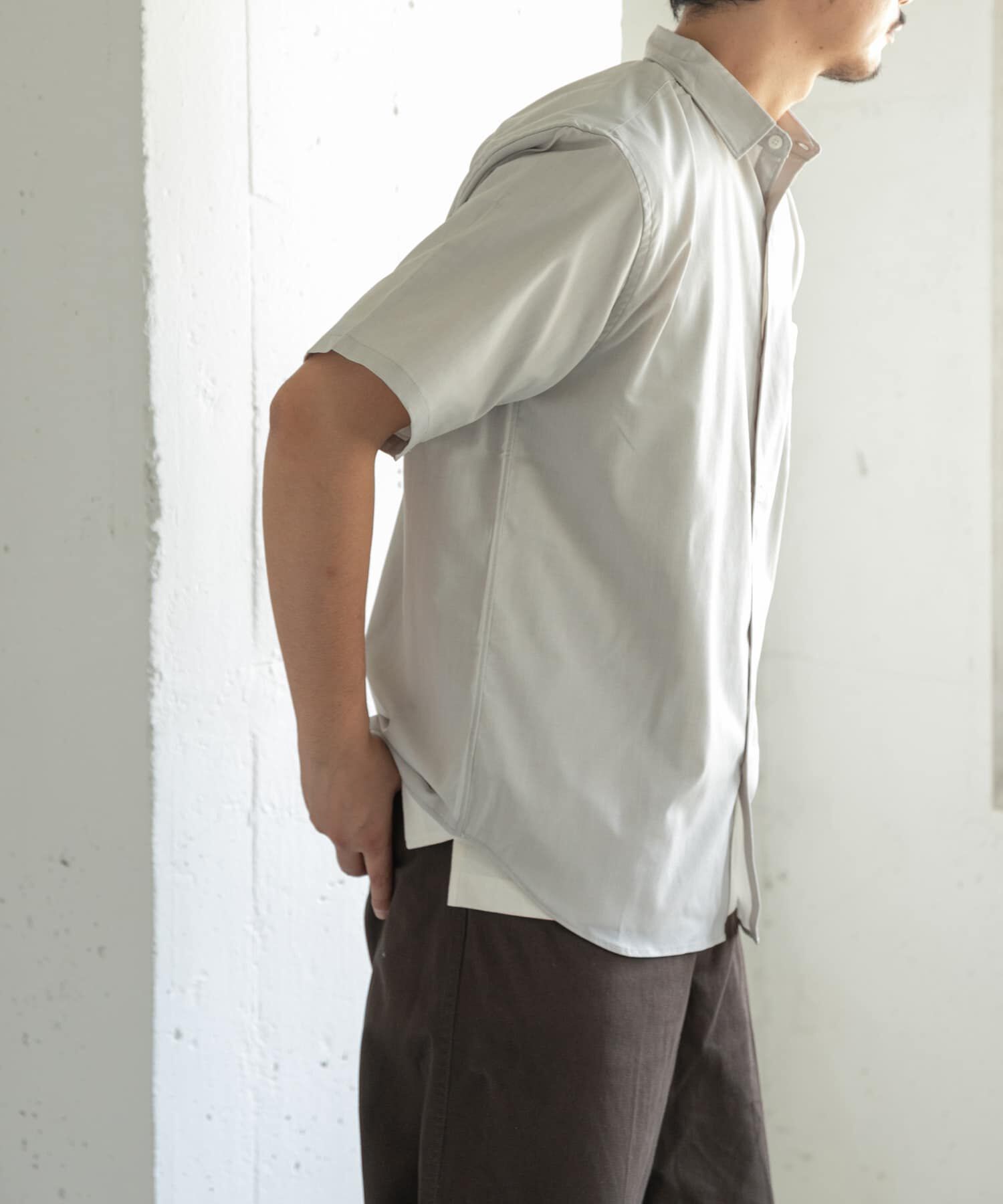 URBAN RESEARCH DOORS「FORK&SPOON　TEC LINENシャツ」|シャツ・ブラウス|