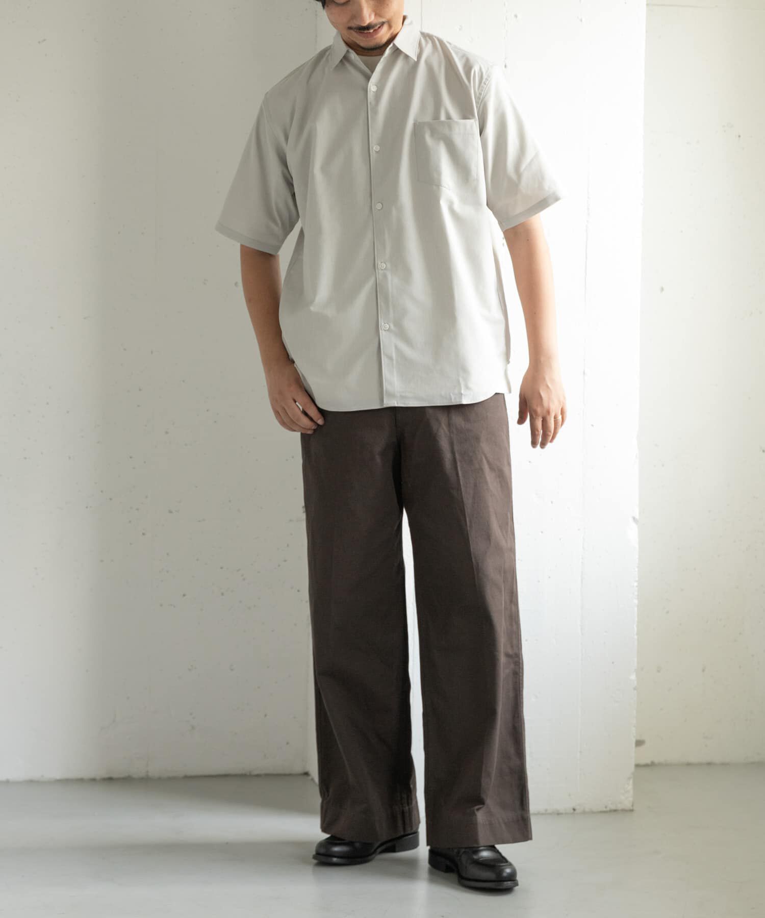 URBAN RESEARCH DOORS「FORK&SPOON　TEC LINENシャツ」|シャツ・ブラウス|