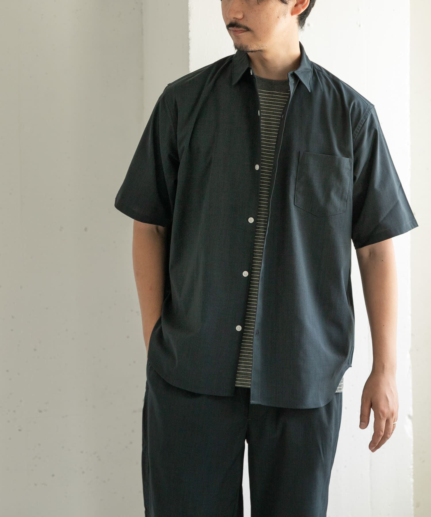 URBAN RESEARCH DOORS「FORK&SPOON　TEC LINENシャツ」|シャツ・ブラウス|