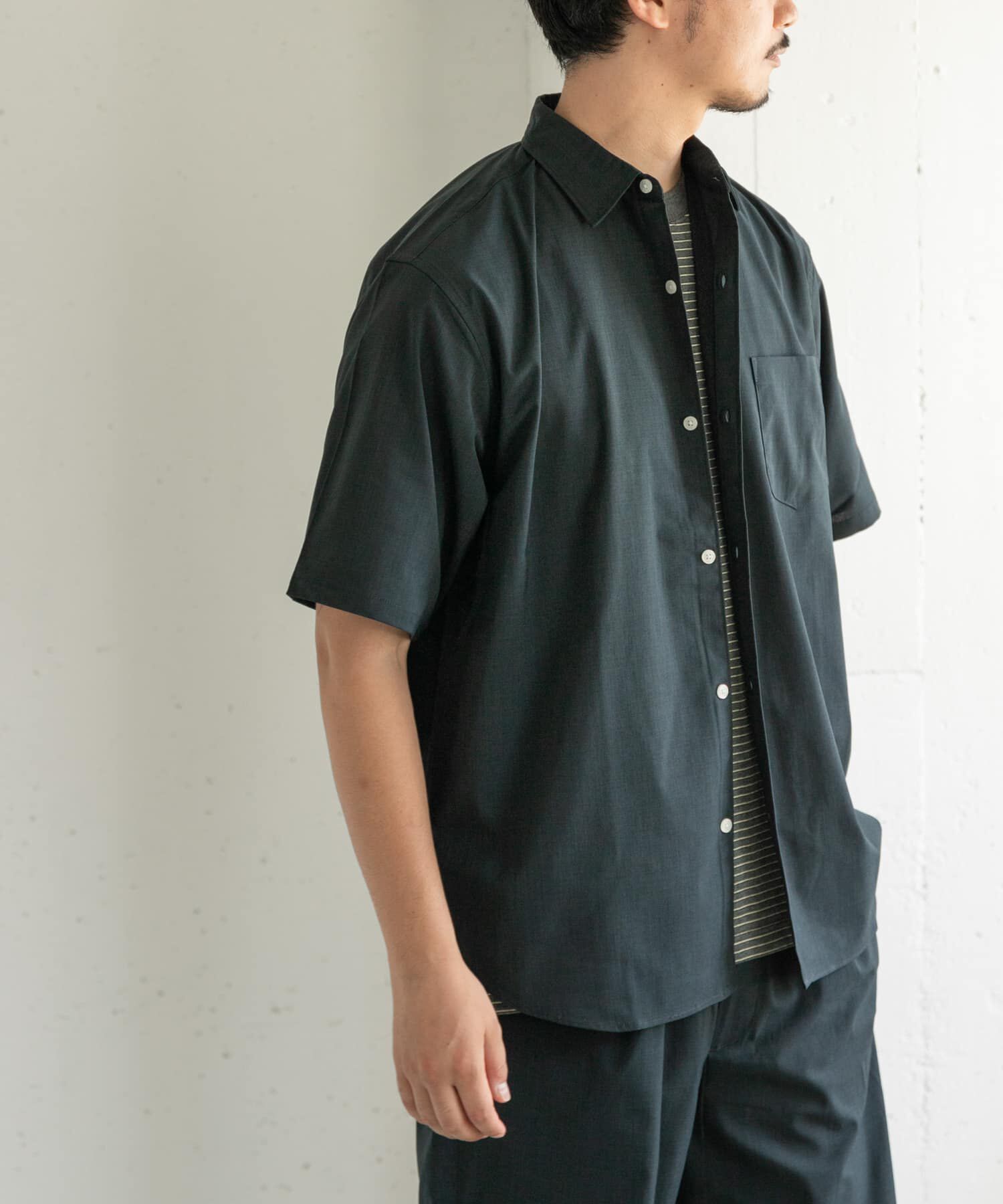 URBAN RESEARCH DOORS「FORK&SPOON　TEC LINENシャツ」|シャツ・ブラウス|