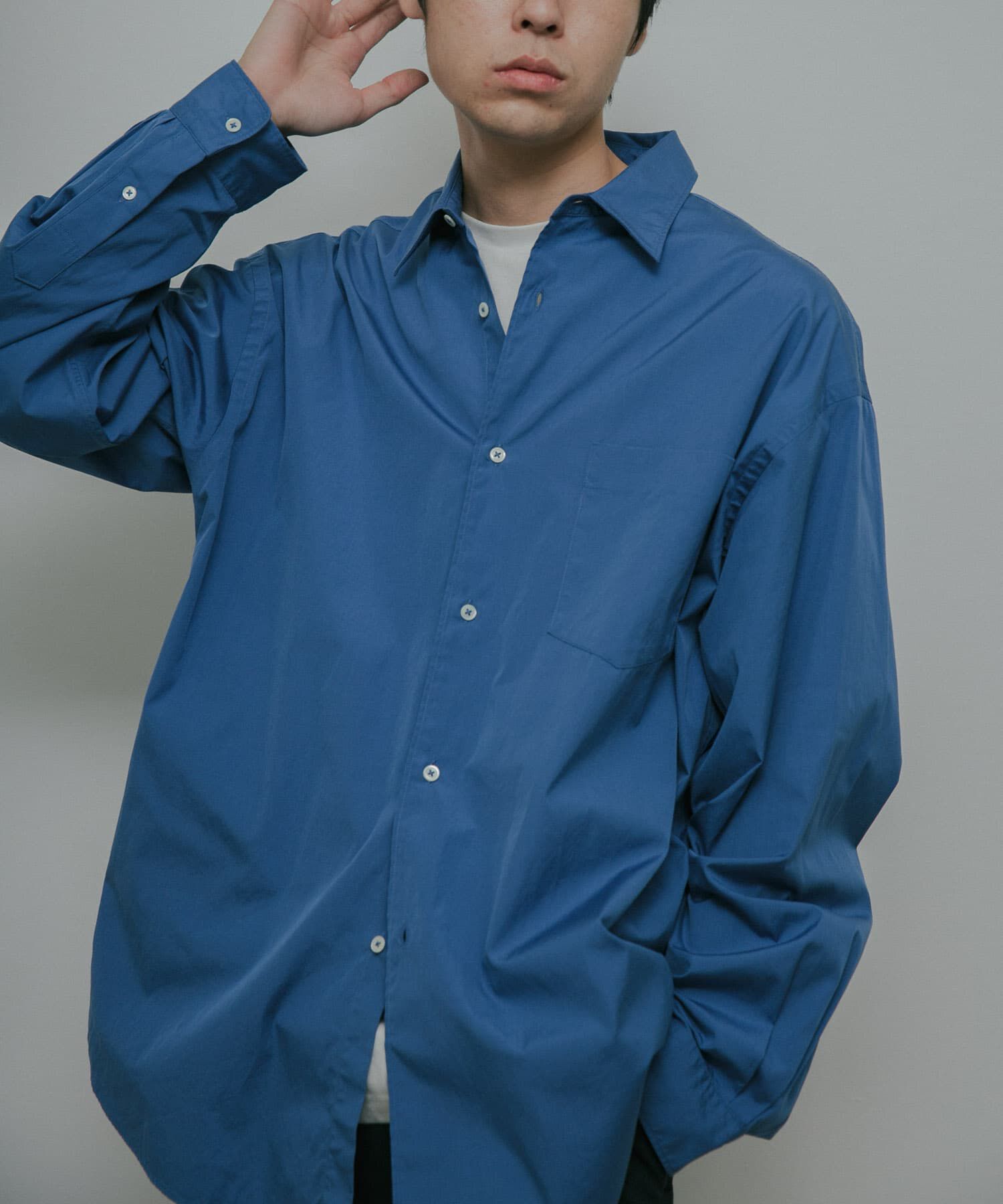 URBAN RESEARCH DOORS「Extra Cotton Regular Shirts」|シャツ・ブラウス|ブルー