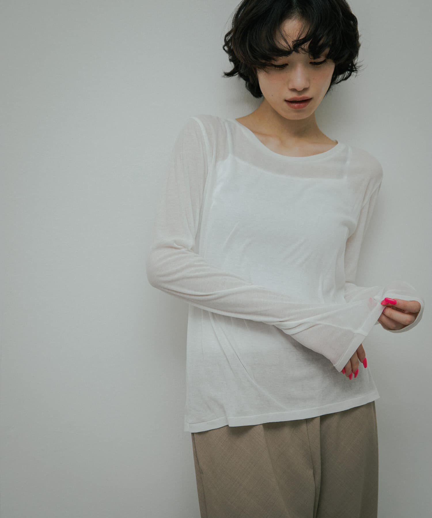 URBAN RESEARCH DOORS「Sheer Cotton Long-Sleeve T-shirts」|Tシャツ・カットソー|