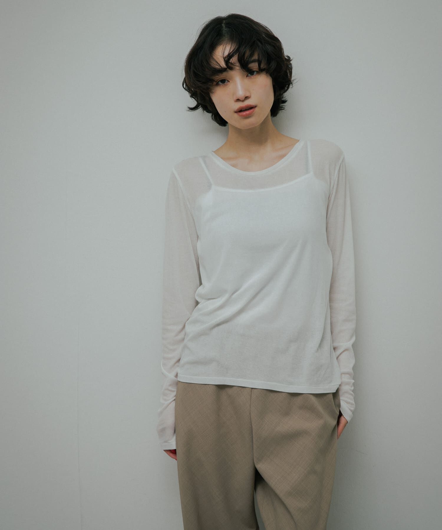 URBAN RESEARCH DOORS「Sheer Cotton Long-Sleeve T-shirts」|Tシャツ・カットソー|