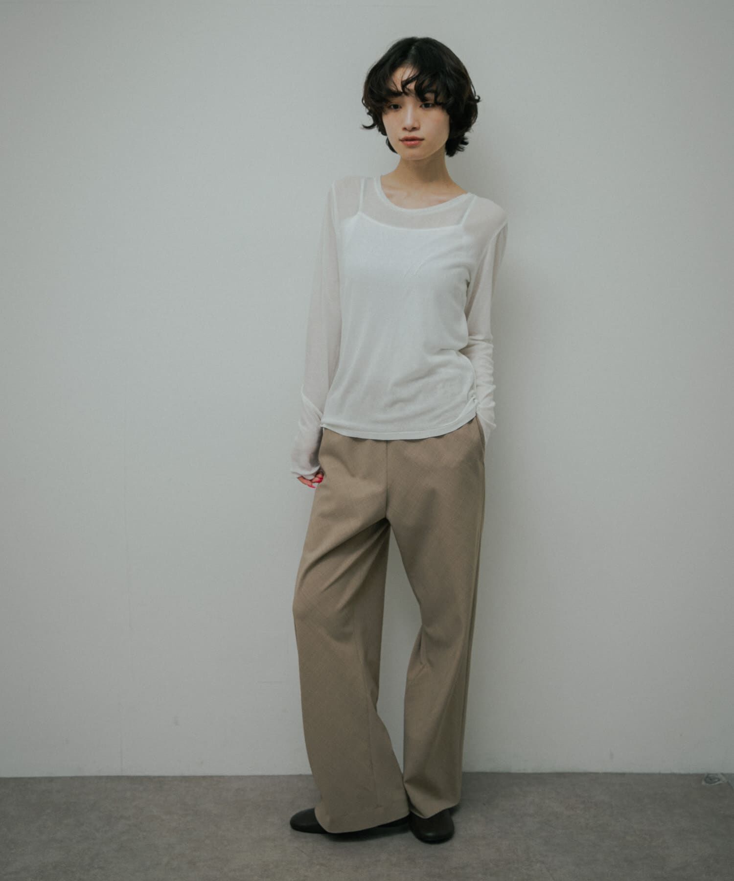 URBAN RESEARCH DOORS「Sheer Cotton Long-Sleeve T-shirts」|Tシャツ・カットソー|