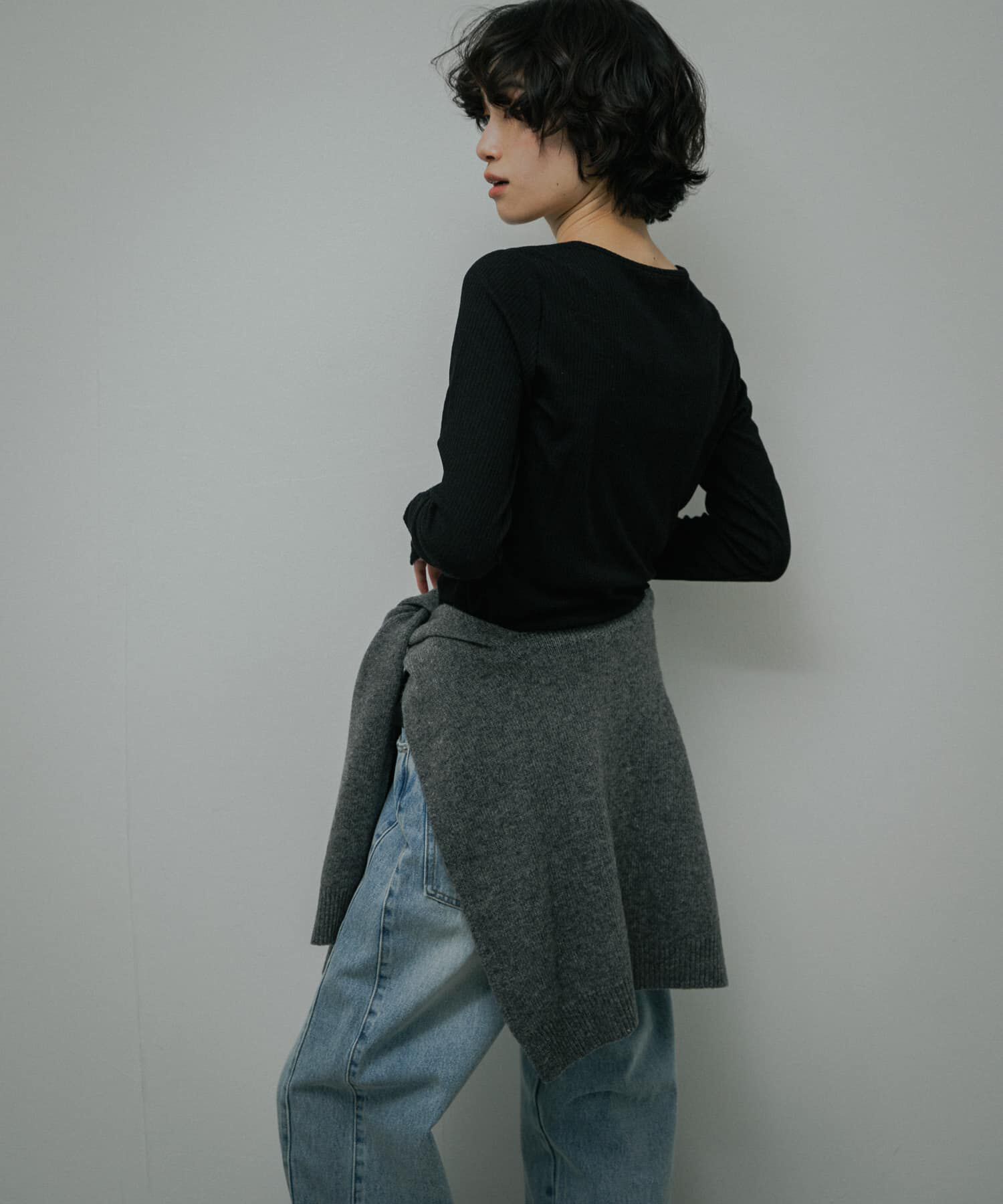 URBAN RESEARCH DOORS「Vintage Rib Button Cardigan」|カーディガン|