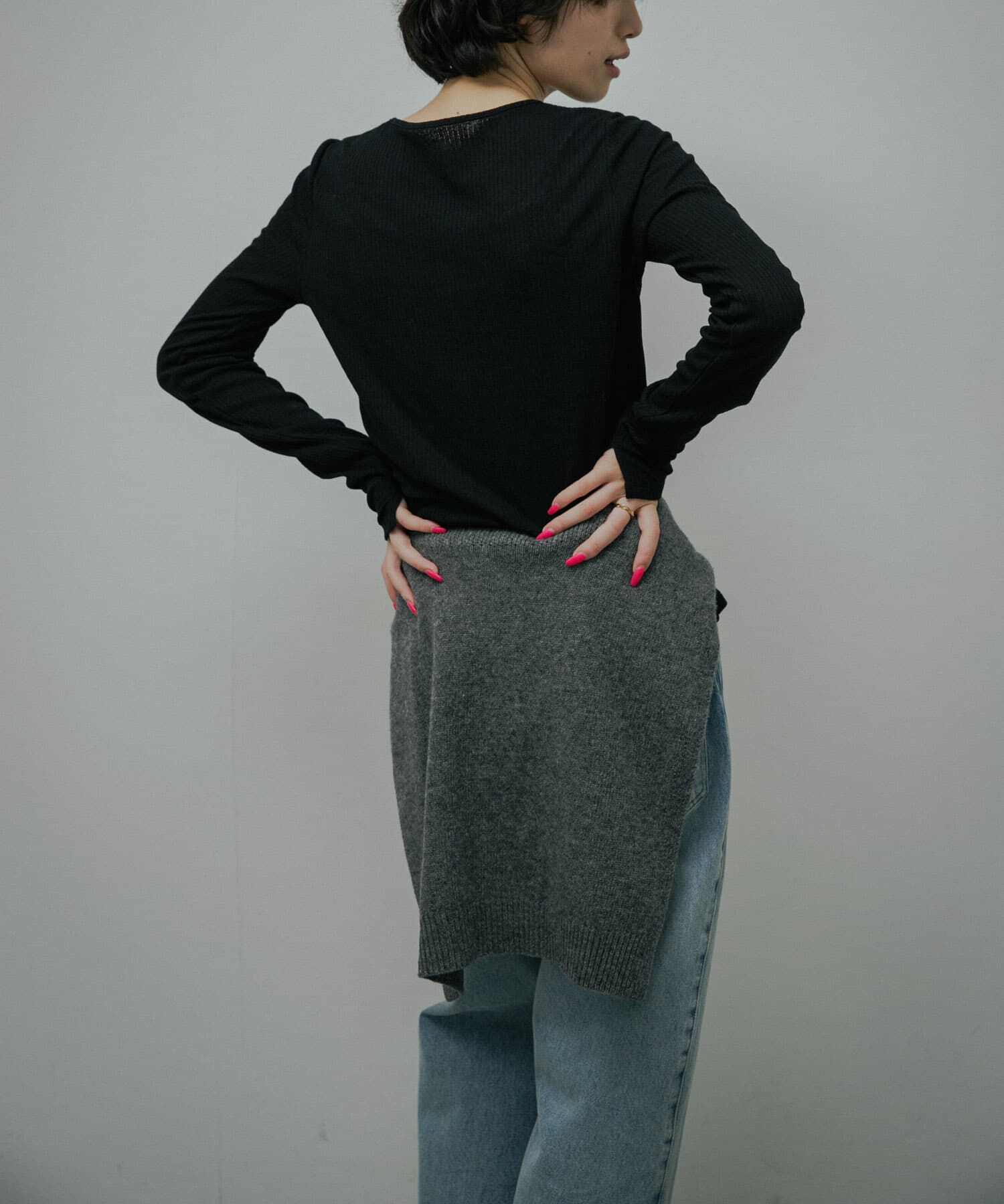 URBAN RESEARCH DOORS「Vintage Rib Button Cardigan」|カーディガン|