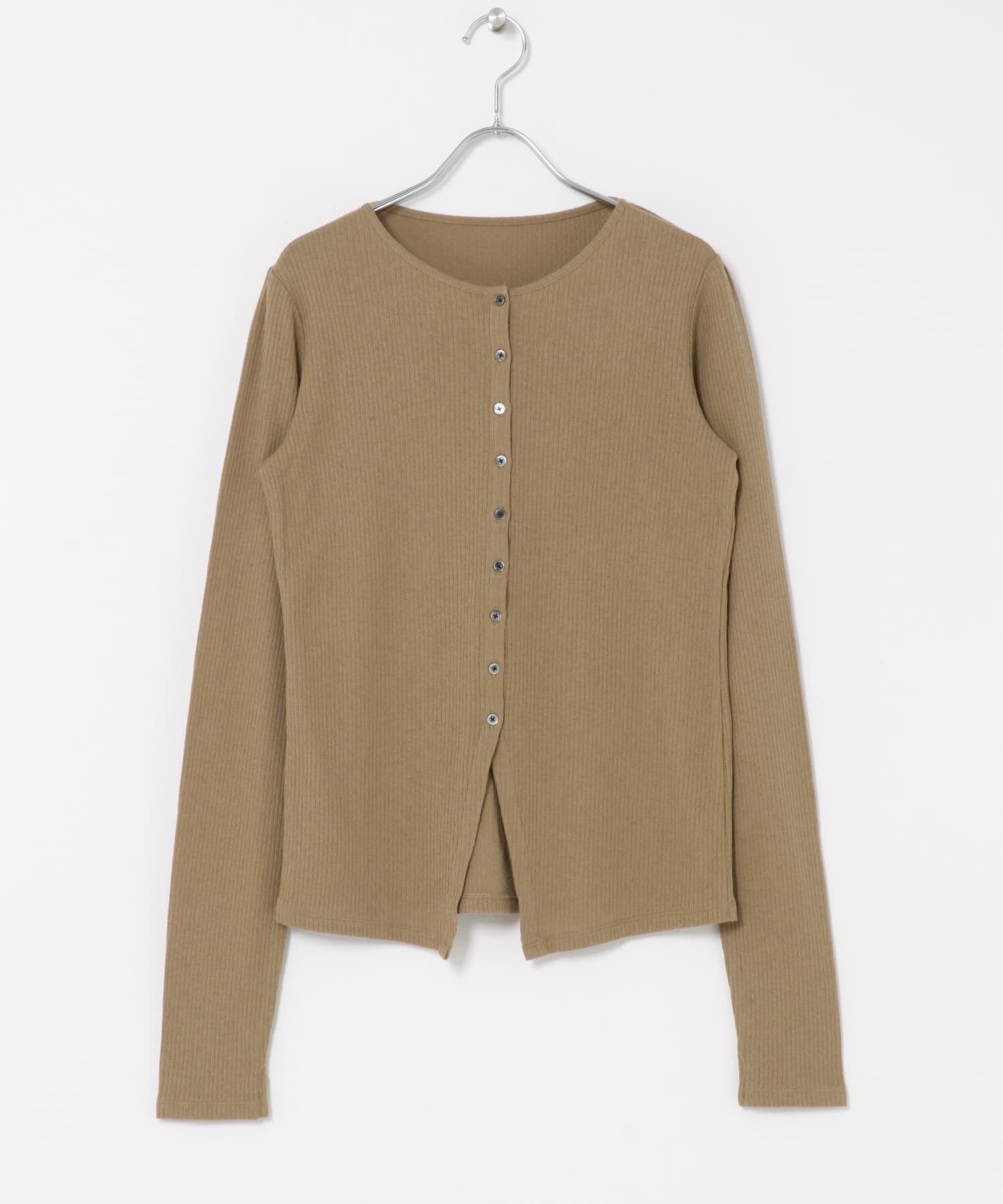 URBAN RESEARCH DOORS「Vintage Rib Button Cardigan」|カーディガン|