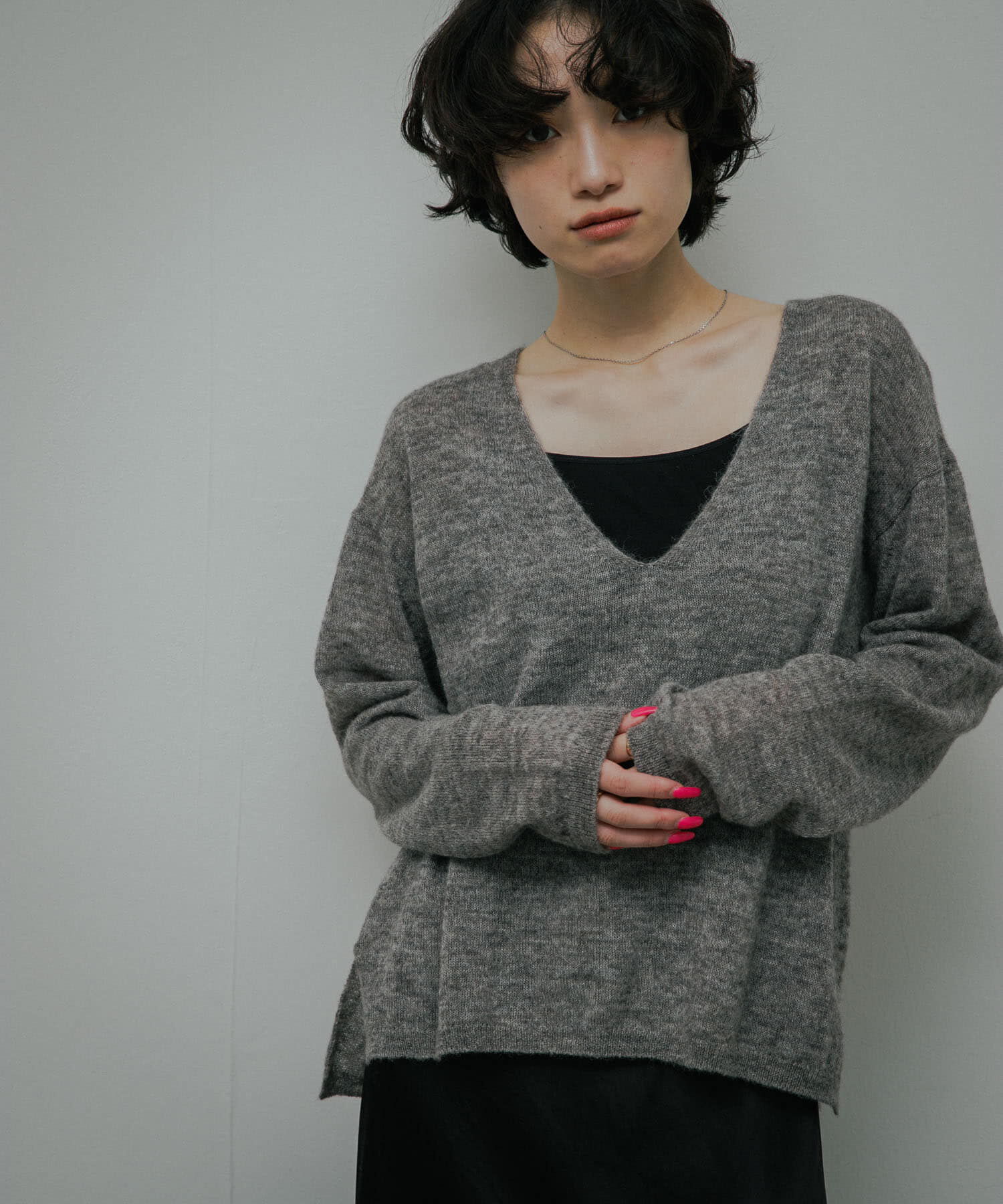 URBAN RESEARCH DOORS「Baby Alpaca V-Neck Knit」|ニット・セーター|