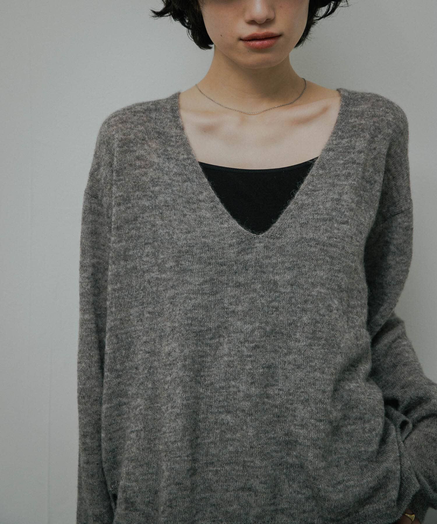 URBAN RESEARCH DOORS「Baby Alpaca V-Neck Knit」|ニット・セーター|