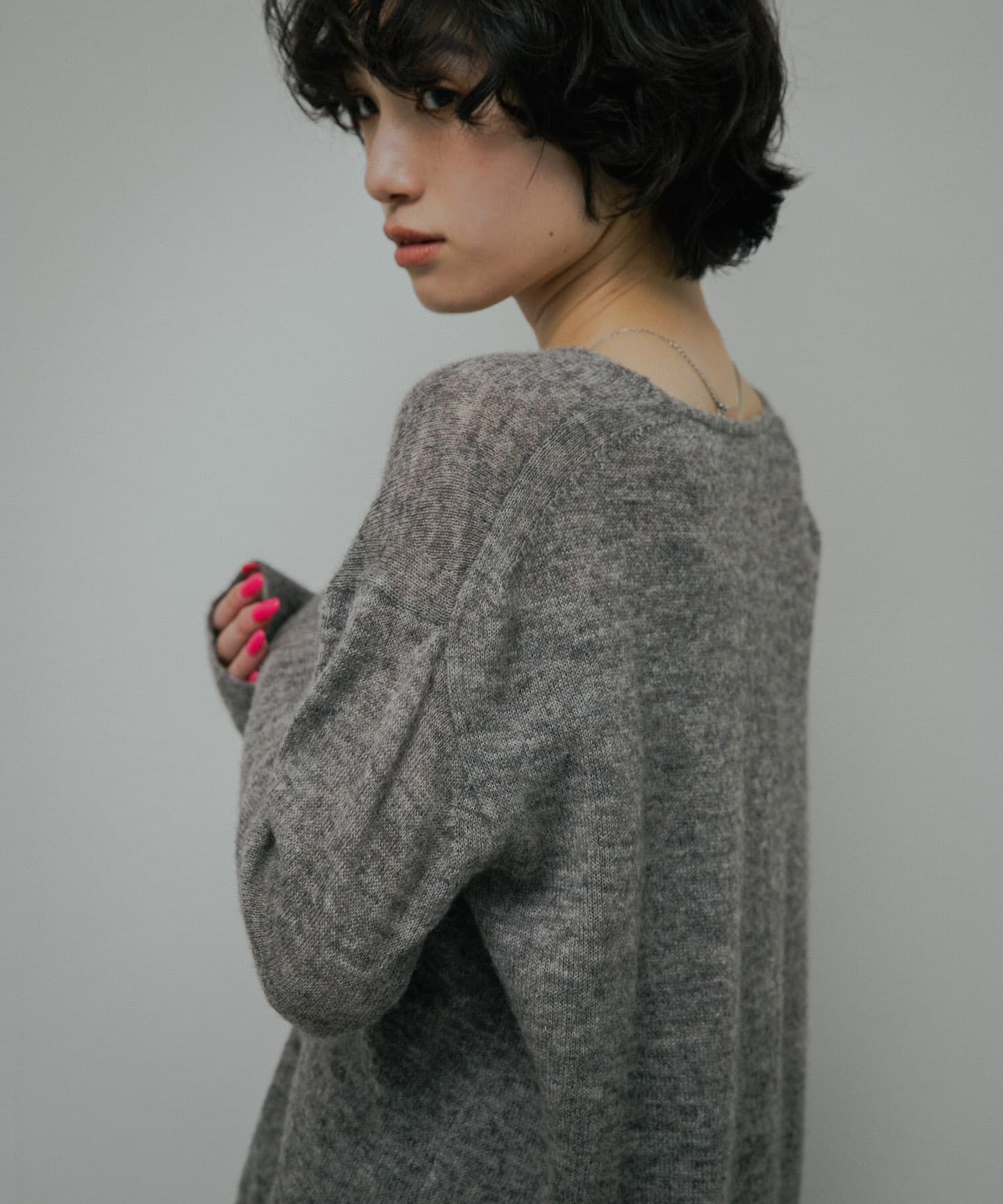 URBAN RESEARCH DOORS「Baby Alpaca V-Neck Knit」|ニット・セーター|