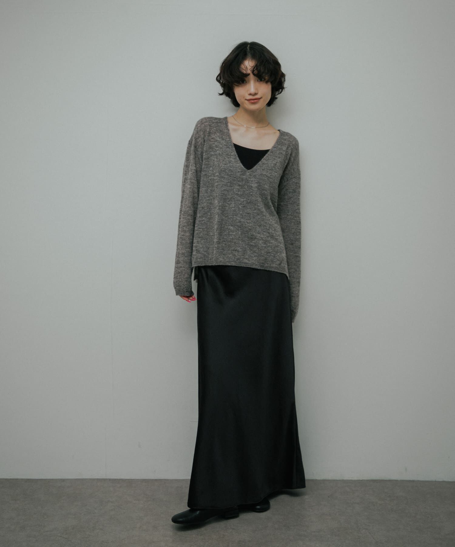 URBAN RESEARCH DOORS「Baby Alpaca V-Neck Knit」|ニット・セーター|