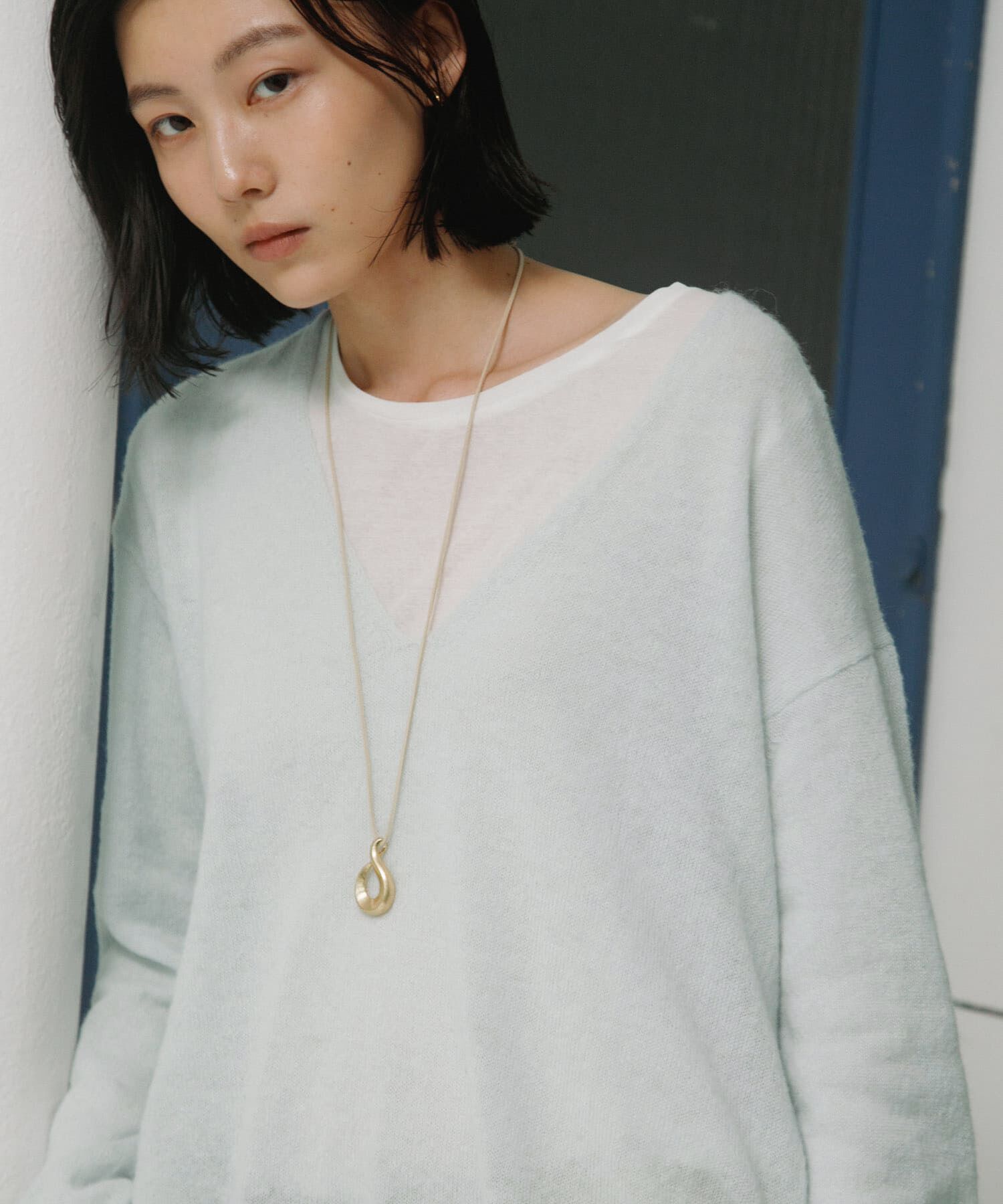 URBAN RESEARCH DOORS「Baby Alpaca V-Neck Knit」|ニット・セーター|