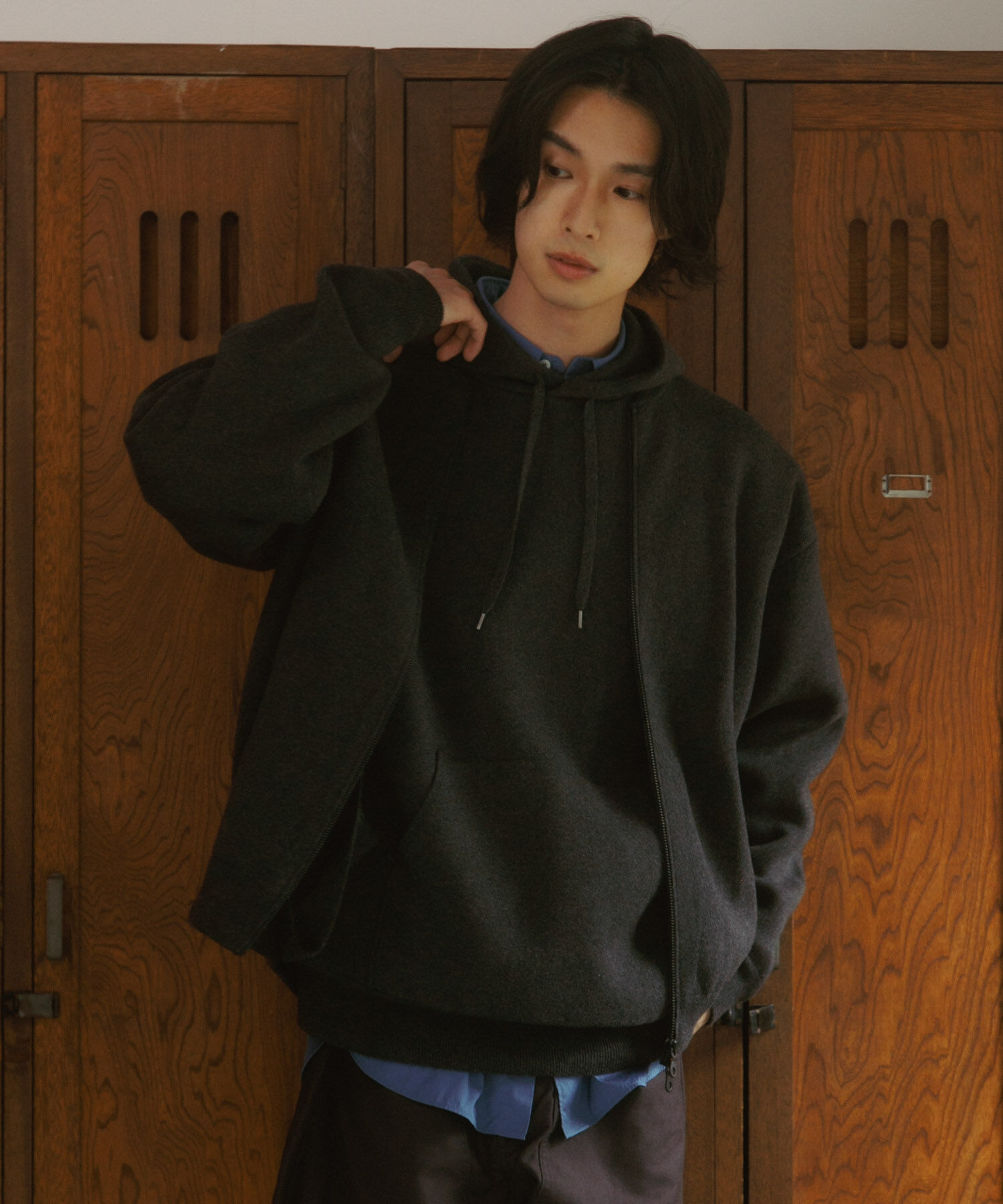 URBAN RESEARCH DOORS「CottonCashmere ZipBlouson」|ブルゾン・スタジャン|