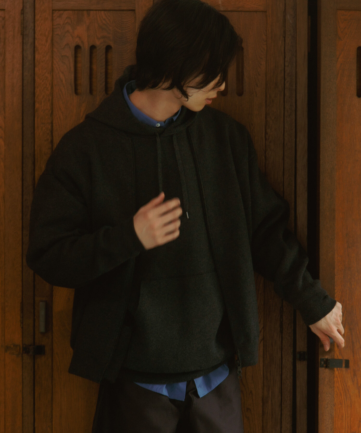 URBAN RESEARCH DOORS「CottonCashmere ZipBlouson」|ブルゾン・スタジャン|