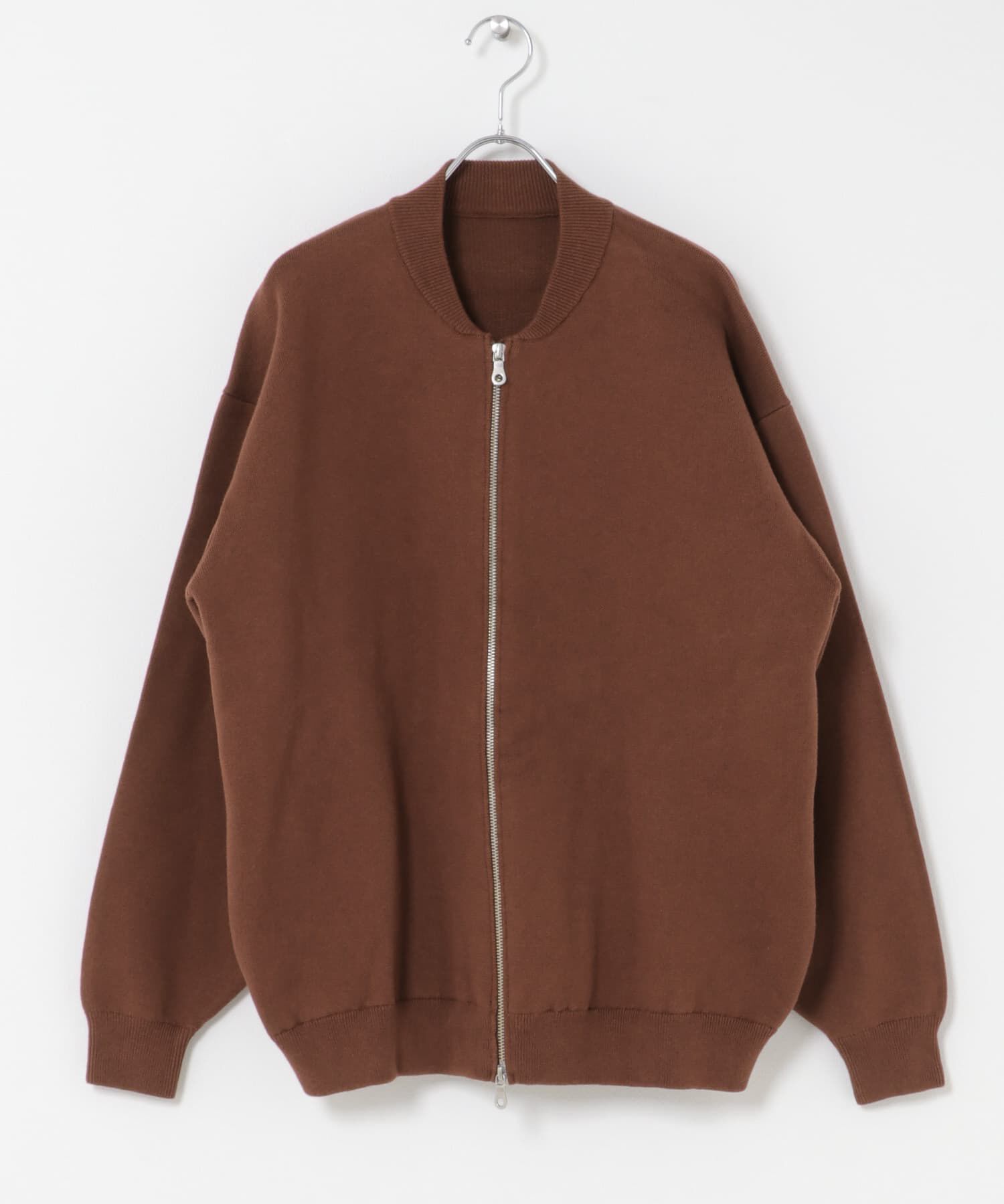 URBAN RESEARCH DOORS「CottonCashmere ZipBlouson」|ブルゾン・スタジャン|オレンジ