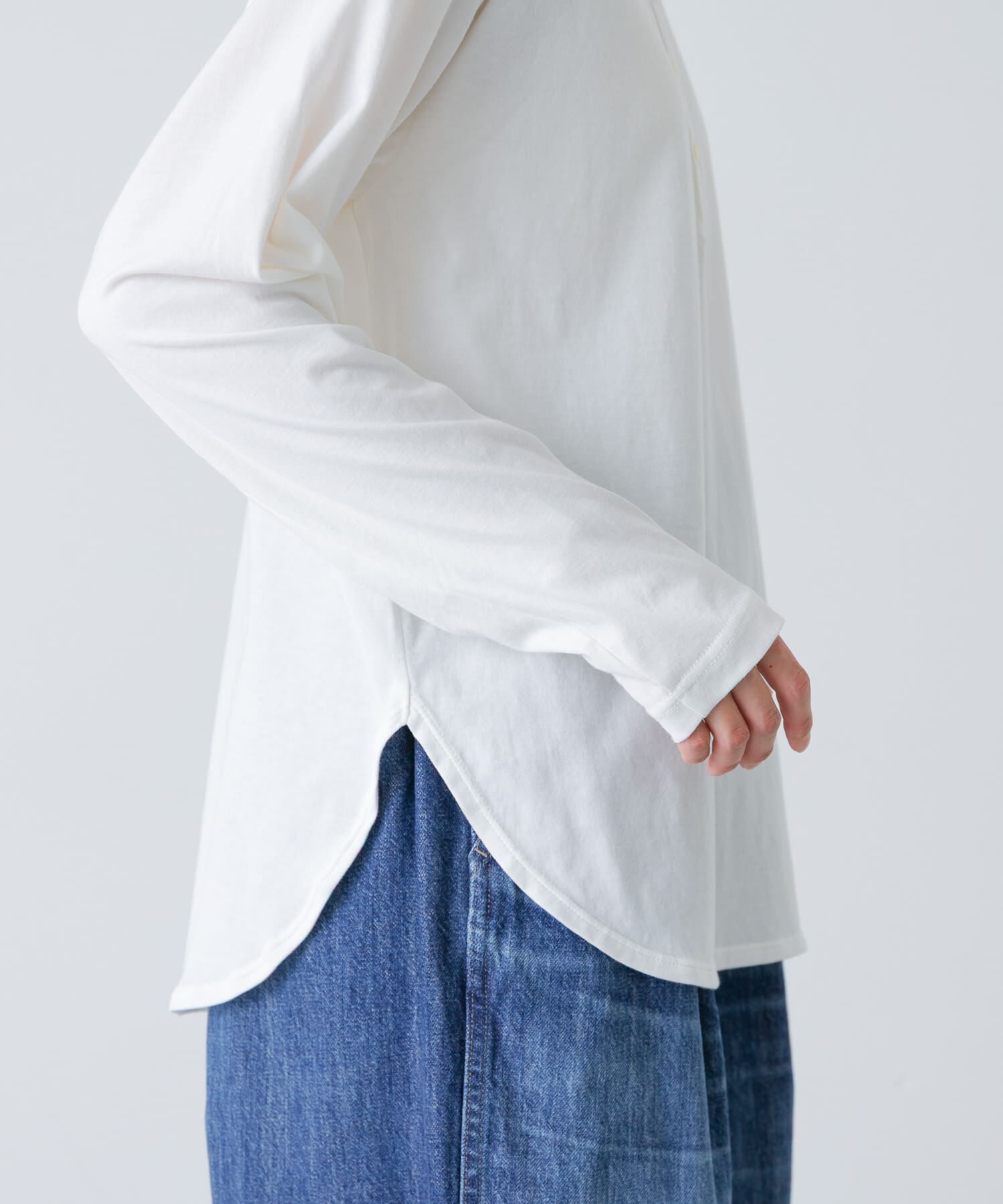 かぐれ「ヘンリーネックコットンカットソー」|Tシャツ・カットソー|