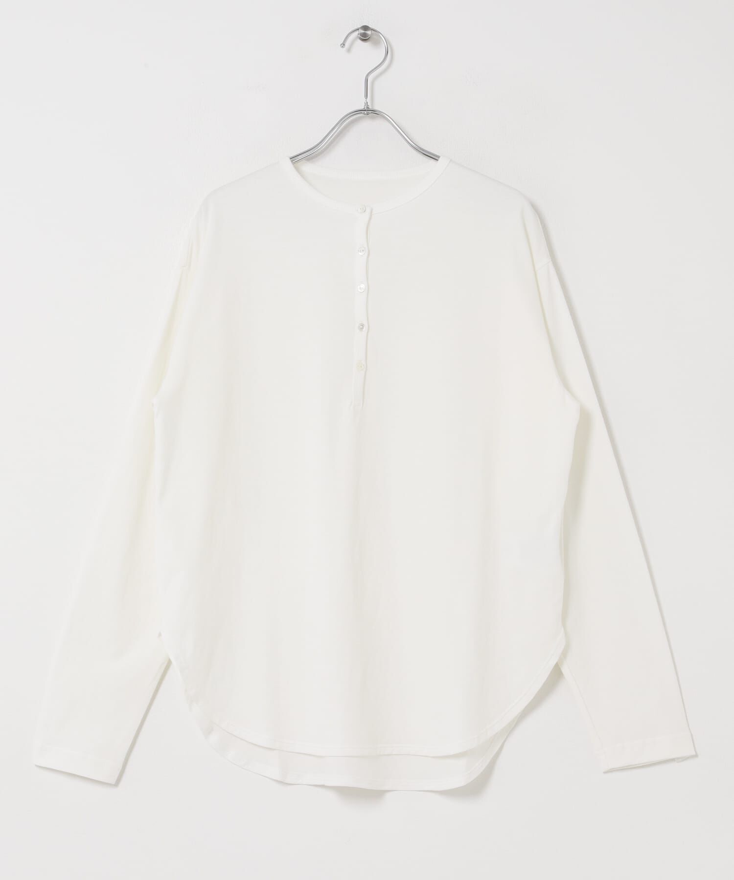 かぐれ「ヘンリーネックコットンカットソー」|Tシャツ・カットソー|