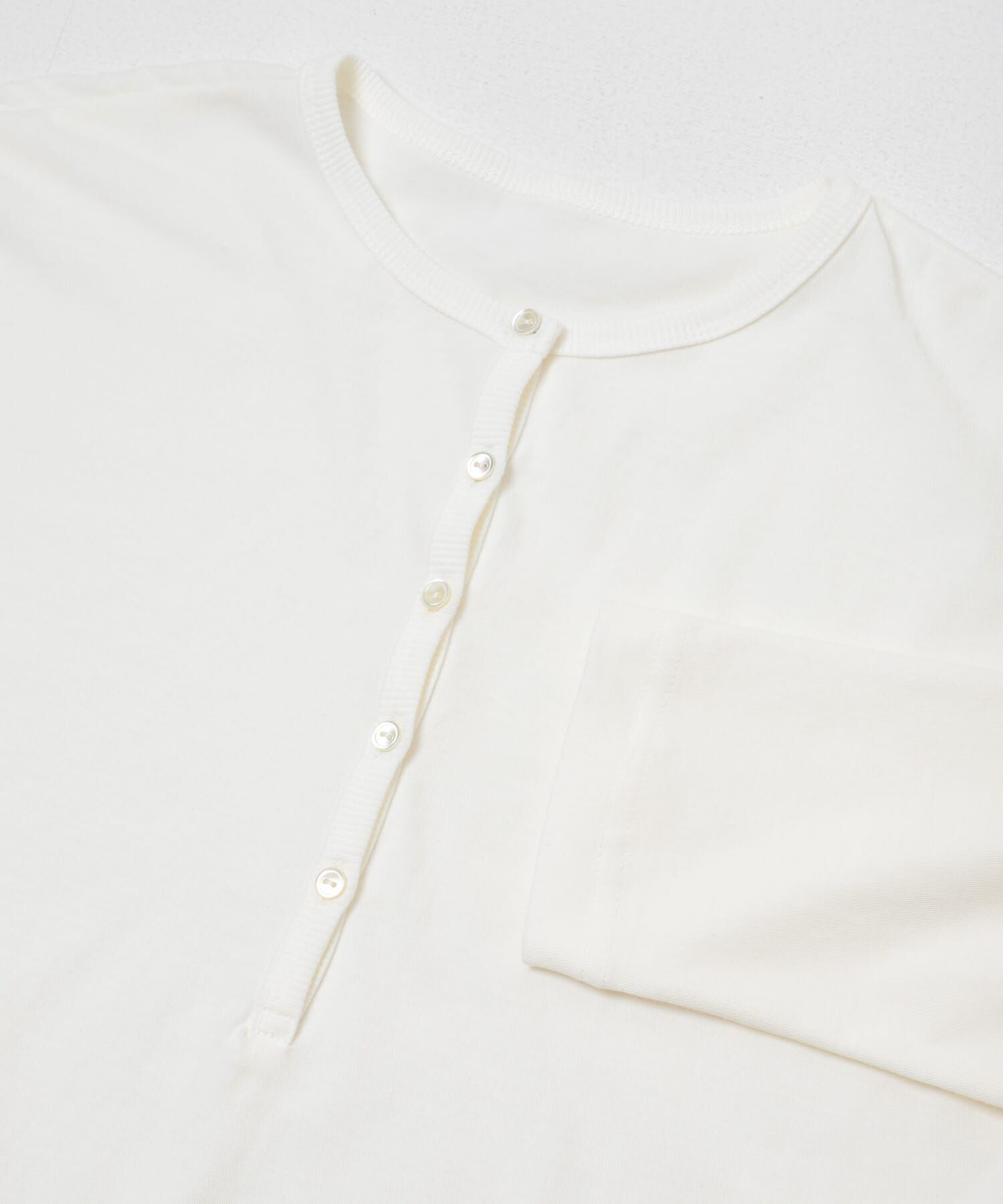 かぐれ「ヘンリーネックコットンカットソー」|Tシャツ・カットソー|