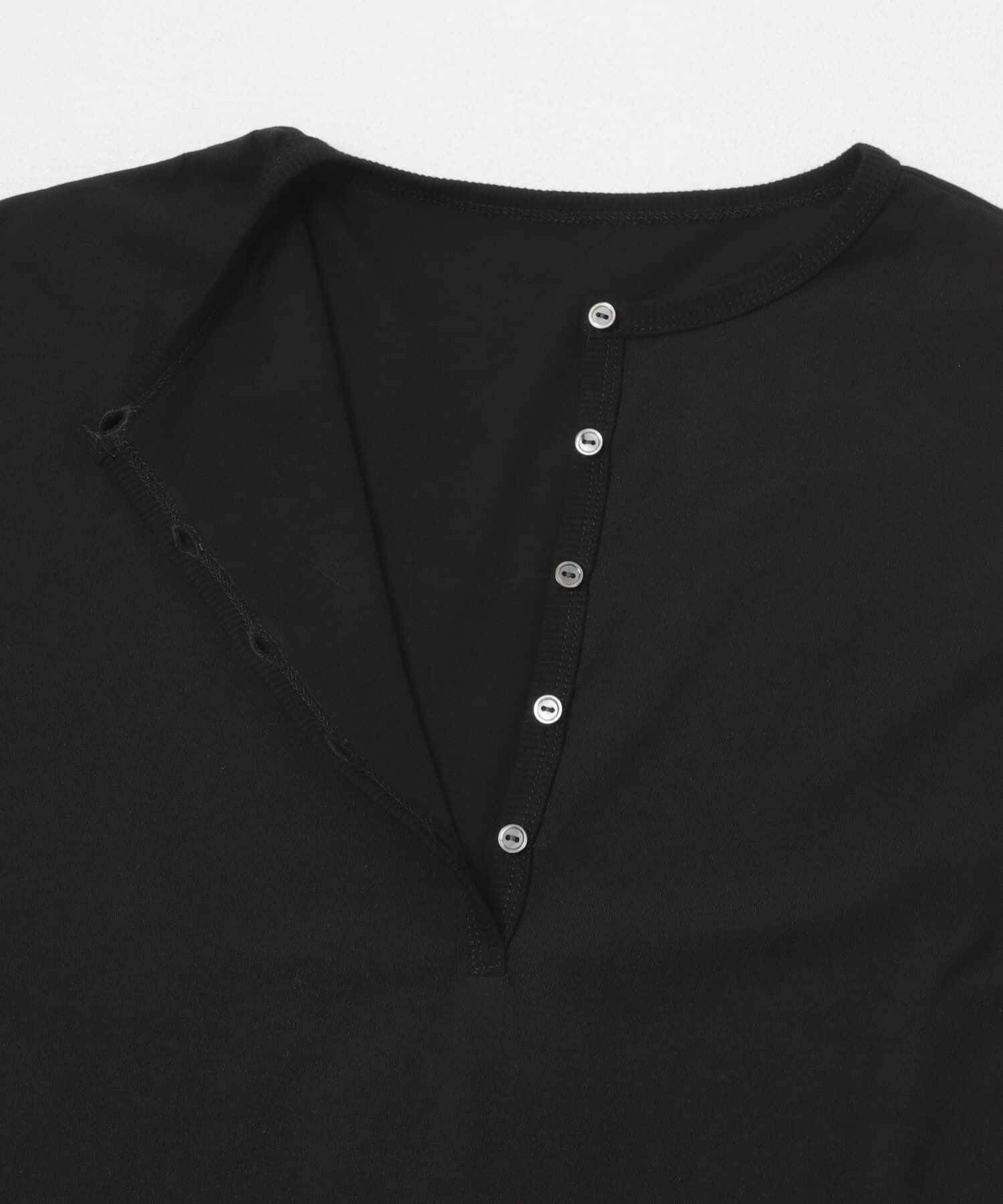 かぐれ「ヘンリーネックコットンカットソー」|Tシャツ・カットソー|