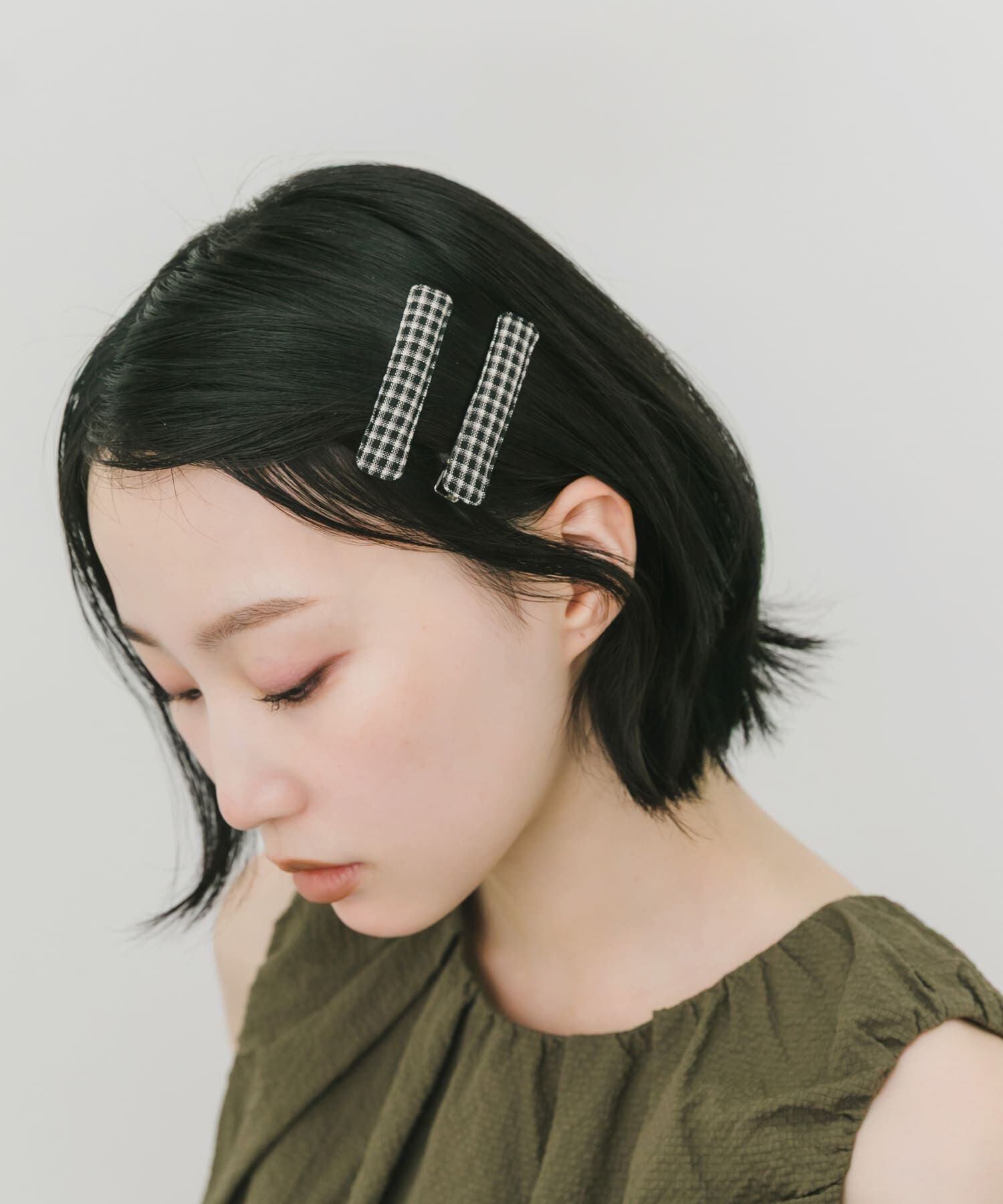 SMELLY「チェック2セットヘアピン」|その他|