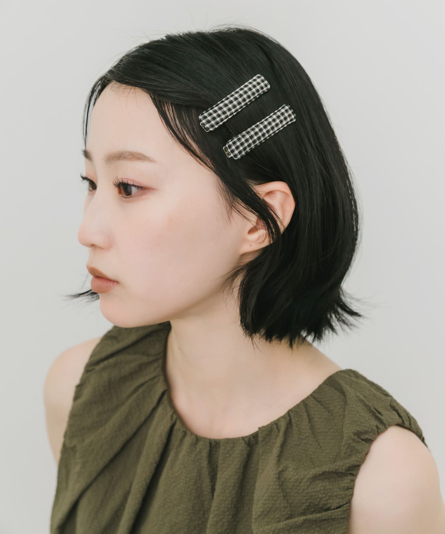 SMELLY「チェック2セットヘアピン」|その他|