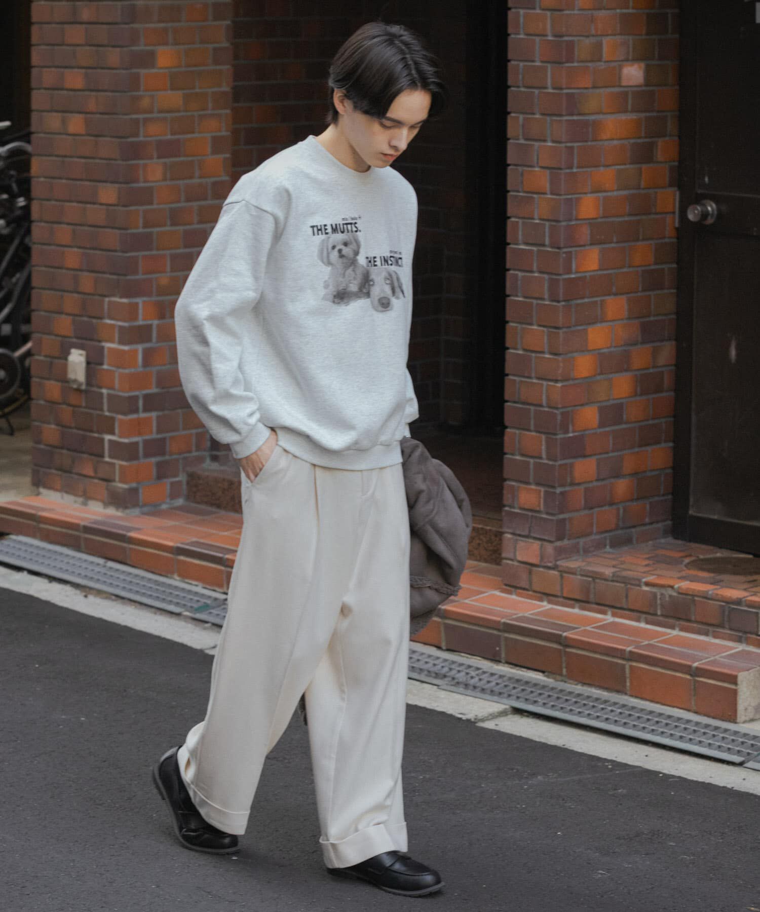 SENSE OF PLACE by URBAN RESEARCH「Dog graphic crew-neck Sweat」|スウェット・ジャージ|