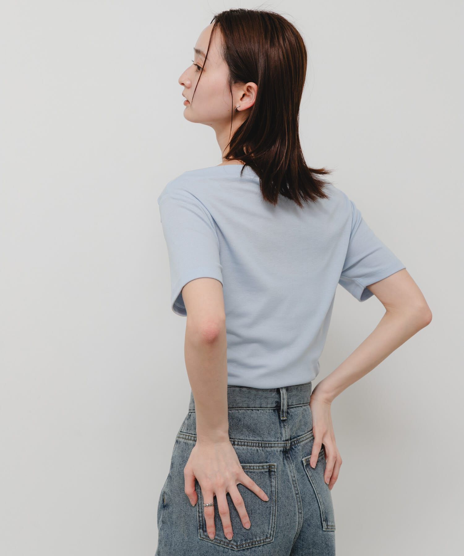 SENSE OF PLACE by URBAN RESEARCH「シアードレープトップ(半袖)」|Tシャツ・カットソー|