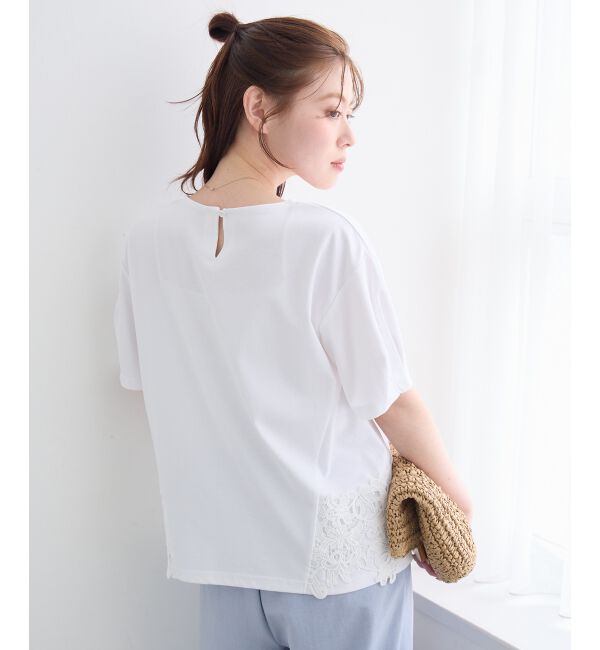  「サイドレースカットソー」|Tシャツ・カットソー|