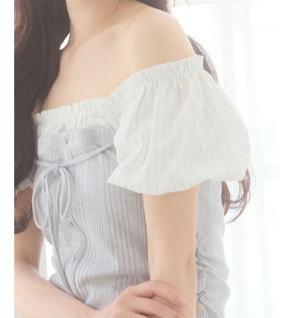  「2wayドッキング半袖トップス」|Tシャツ・カットソー|