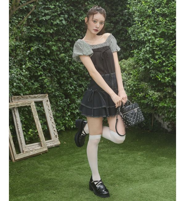  「2wayドッキング半袖トップス」|Tシャツ・カットソー|