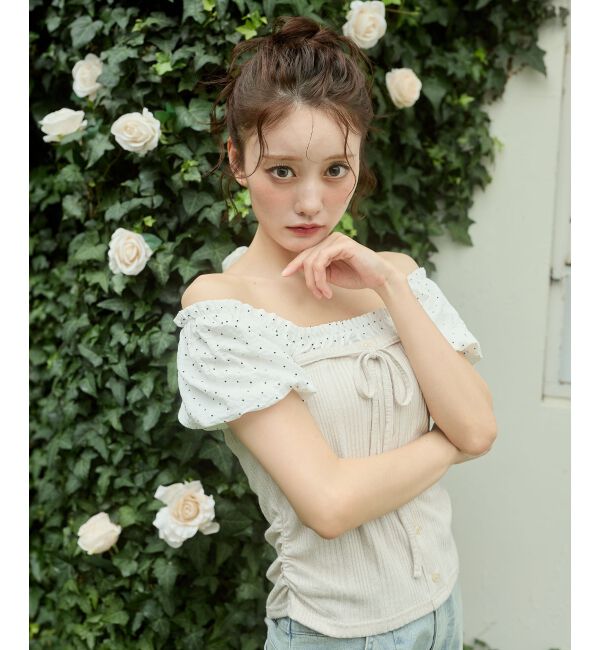  「2wayドッキング半袖トップス」|Tシャツ・カットソー|