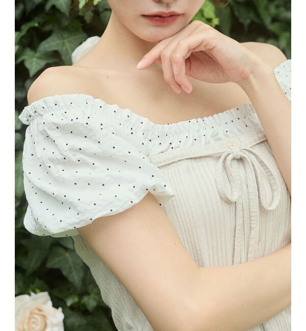  「2wayドッキング半袖トップス」|Tシャツ・カットソー|