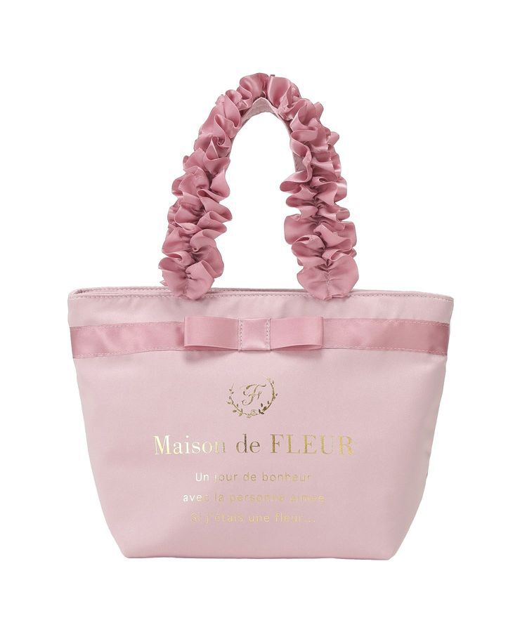 Maison de FLEUR「ブランドロゴフリルハンドルトートSバッグ」|トートバッグ|