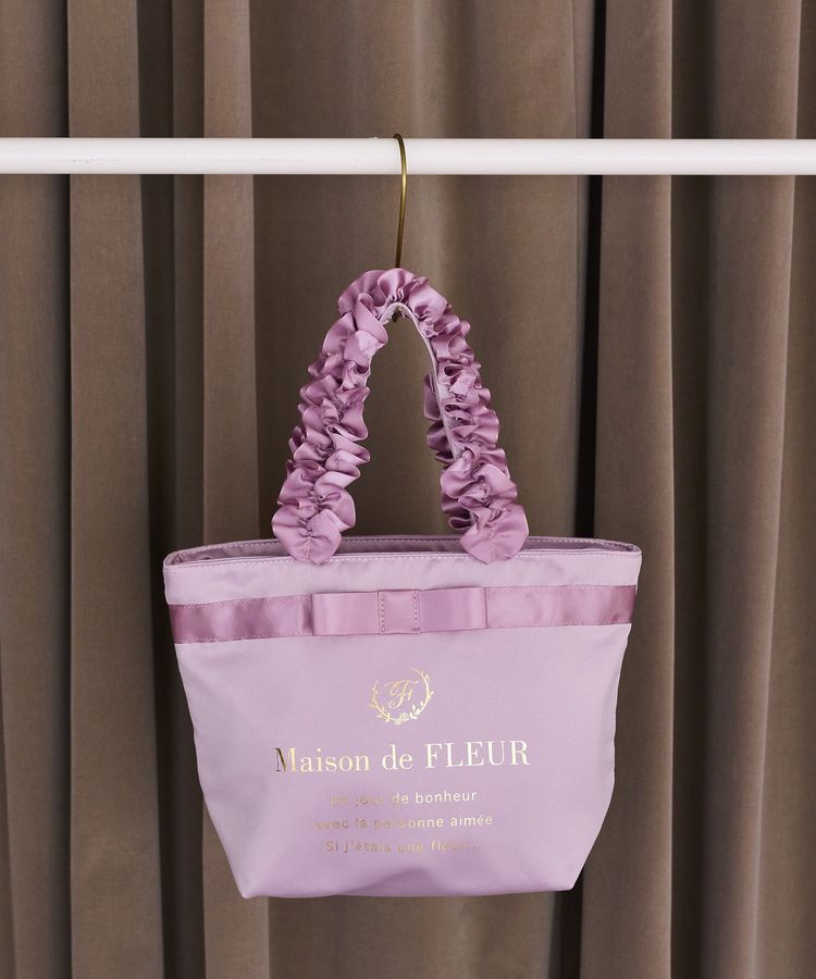 Maison de FLEUR「ブランドロゴフリルハンドルトートSバッグ」|トートバッグ|