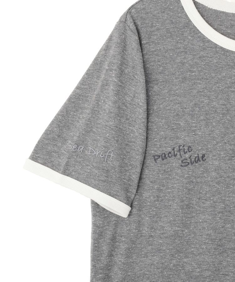AMERICAN HOLIC「ランダムロゴ刺繍リンガーTシャツ」|Tシャツ・カットソー|