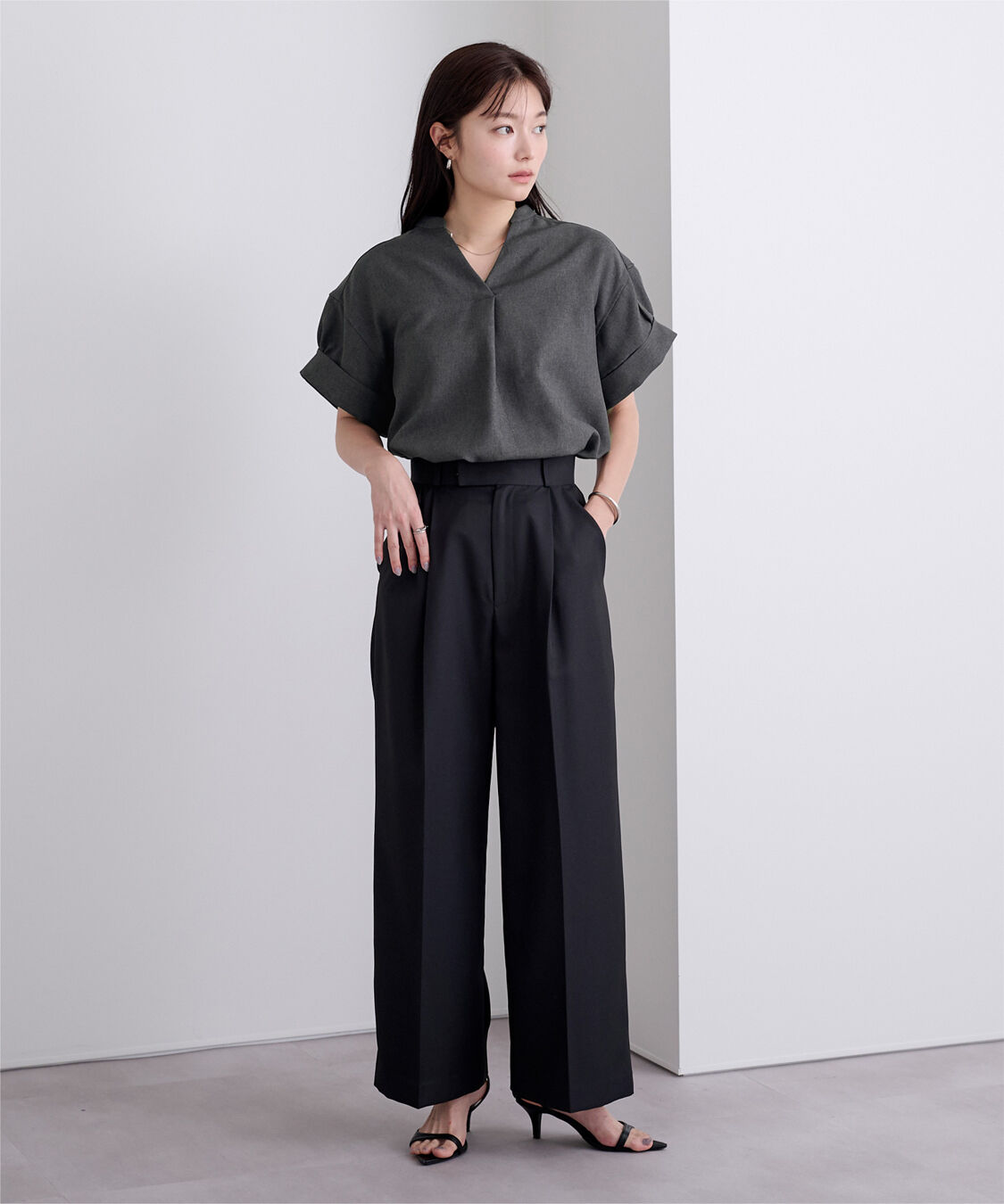 ur's「リネンライクワイドスリーブスキッパーシャツ」|シャツ・ブラウス|