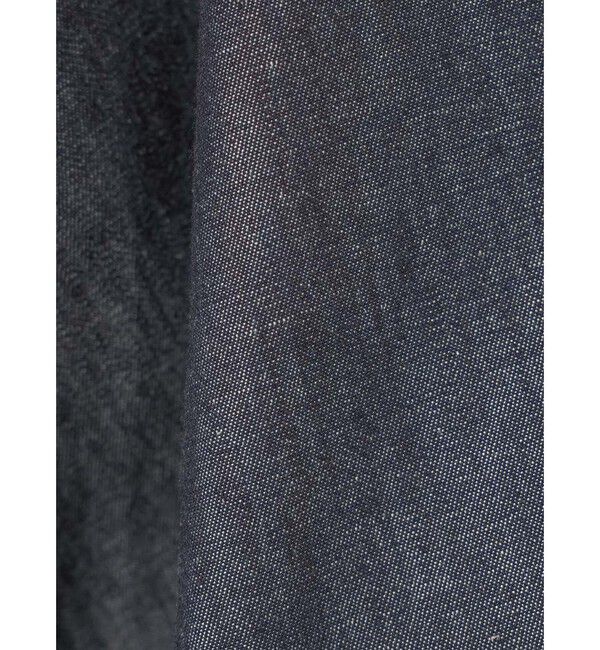 mizuiro ind「mizuiro ind Vネックデニムシャツ」|シャツ・ブラウス|