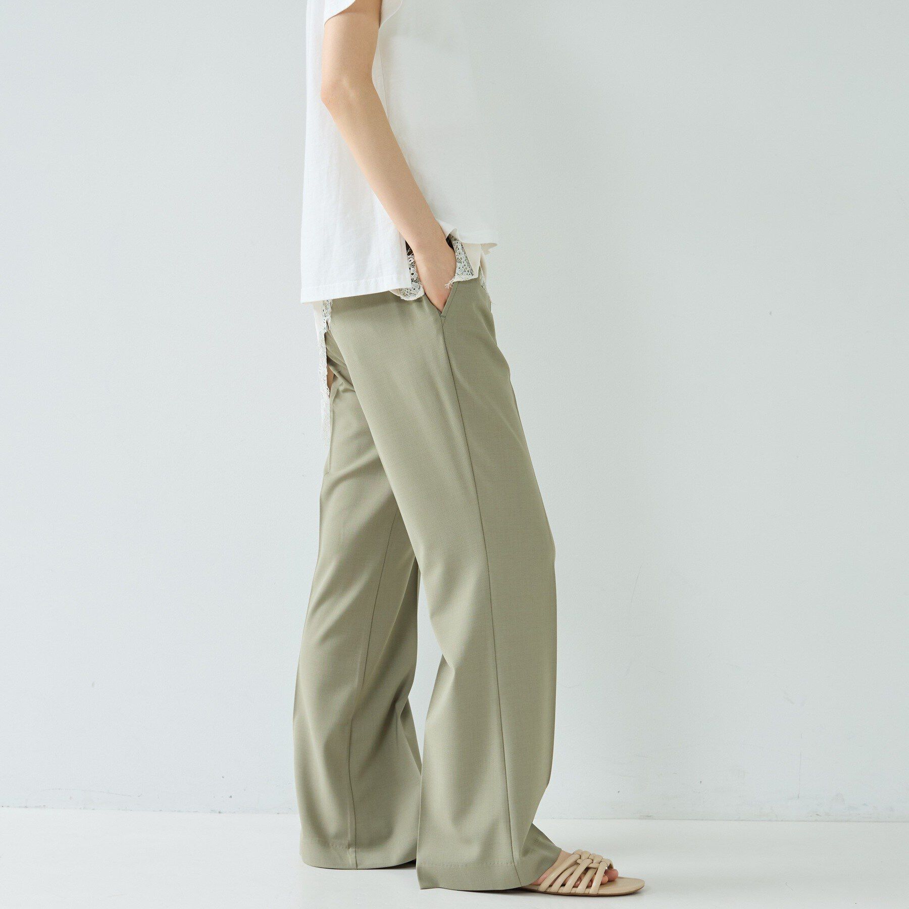 GALLEST「Comfy SET UP｜ストレートフレアパンツ【セットアップ対応／通勤／カセット服／接触冷感／UV」|その他|