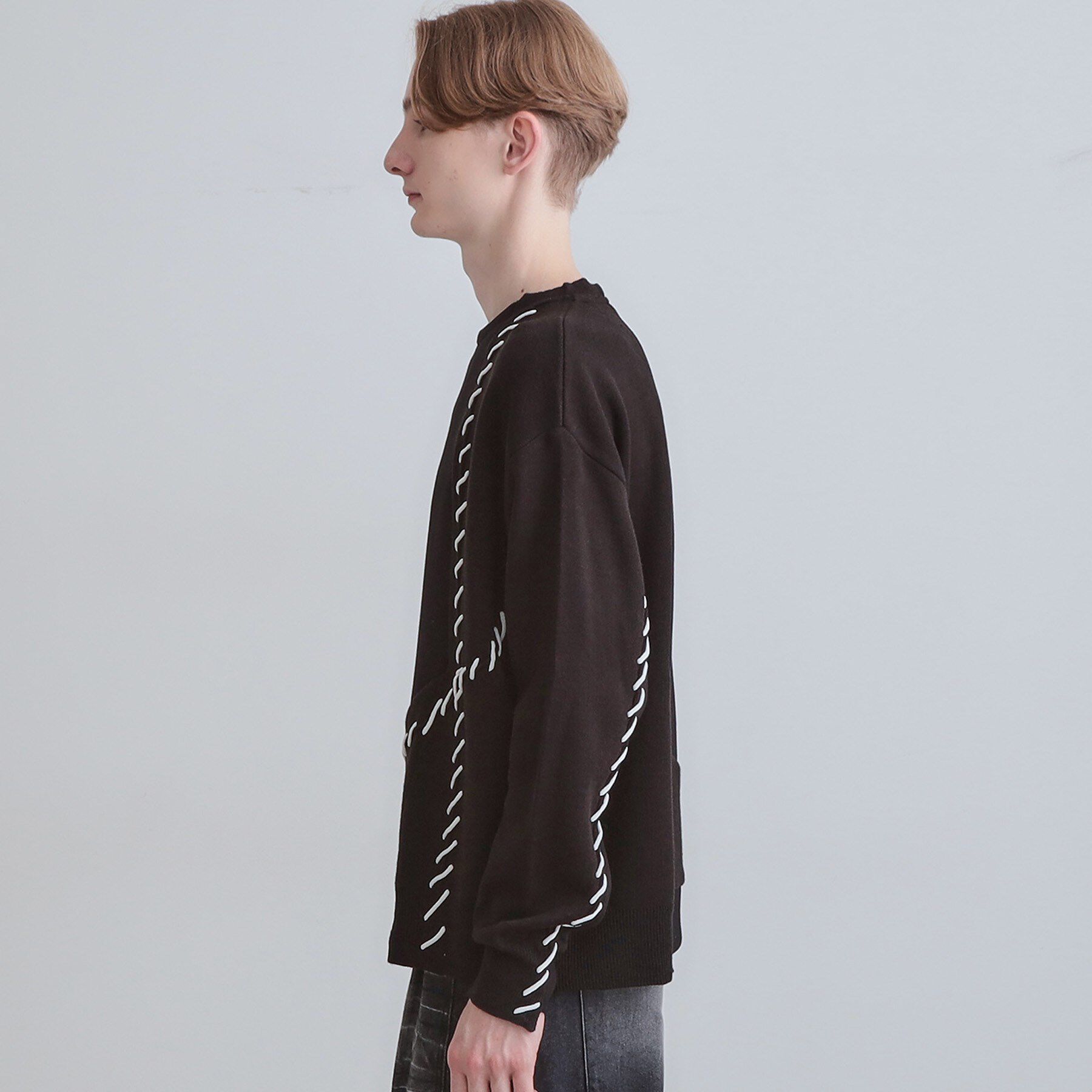 tk.TAKEO KIKUCHI「コードステッチダンボールカットソー」|Tシャツ・カットソー|