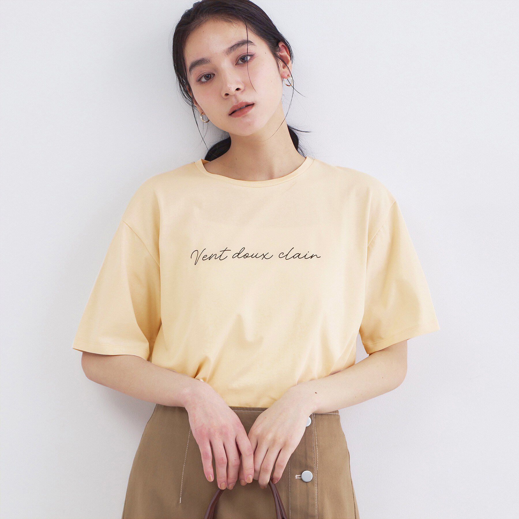 OPAQUE.CLIP「ロゴプリントアソートTシャツ【洗濯機OK】」|Tシャツ・カットソー|グレージュ(050)
