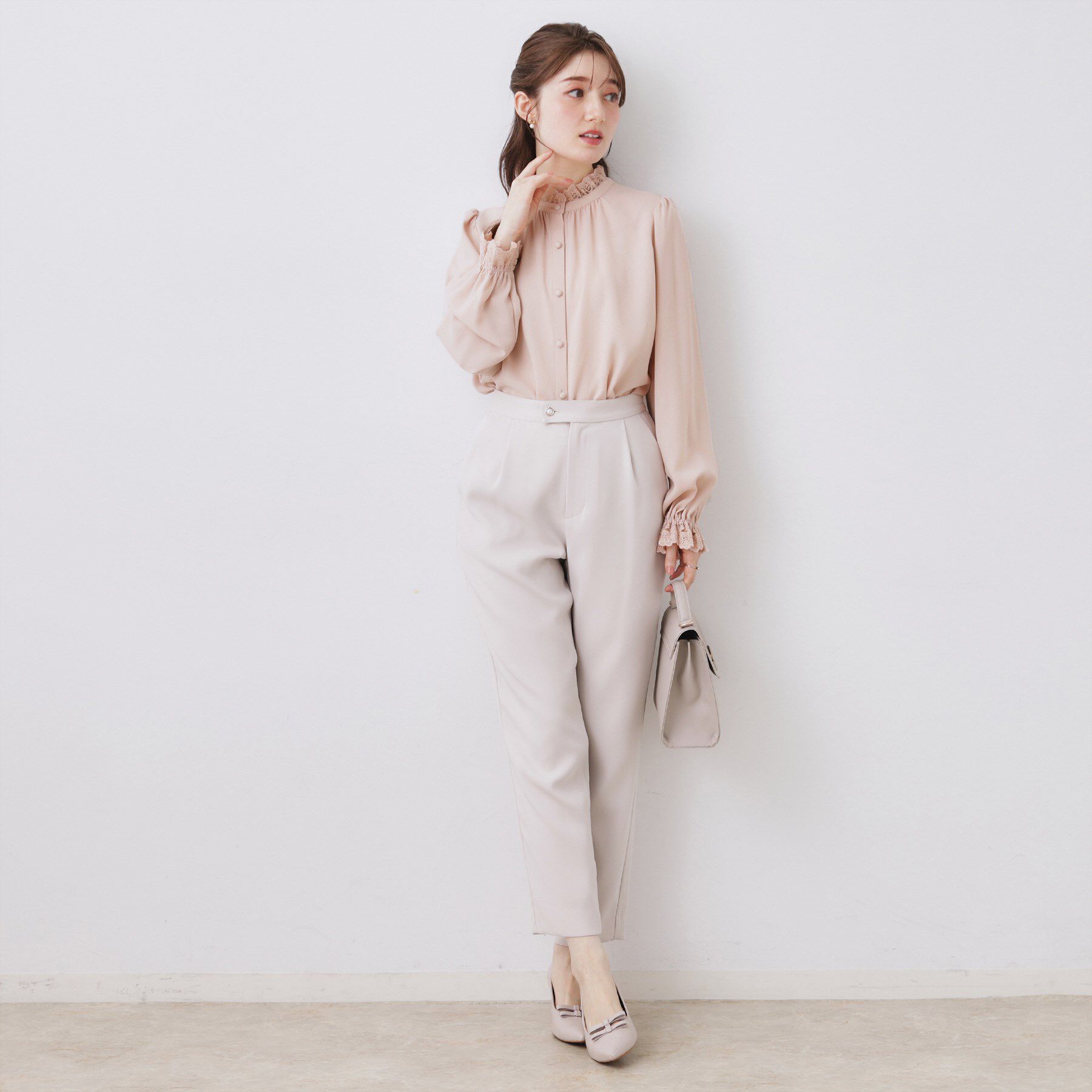 Couture broach「【2WAY・ハレの日・通勤】エンブロレースブラウス」|シャツ・ブラウス|