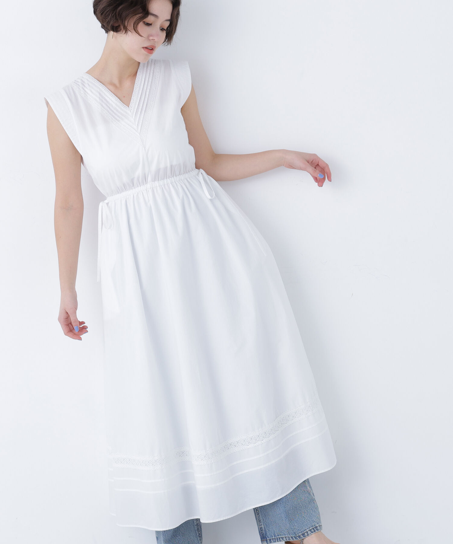  「〈N.〉ピンタックレースワンピース」|ワンピース|