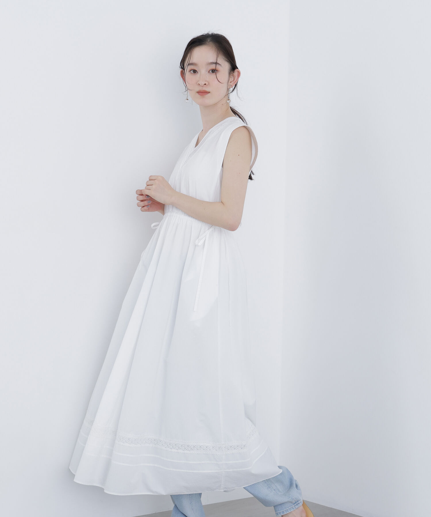  「〈N.〉ピンタックレースワンピース」|ワンピース|